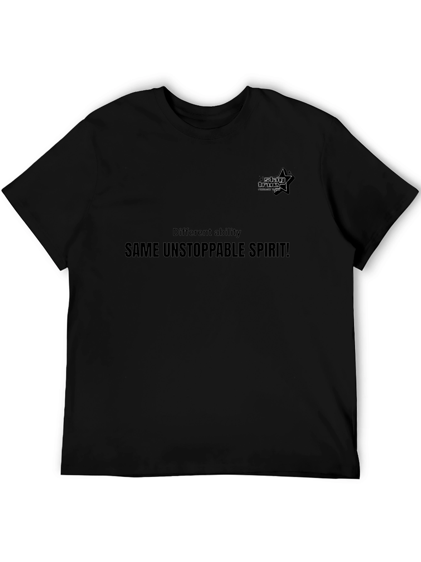 Unstoppable Spirit Graphic Tee - Black