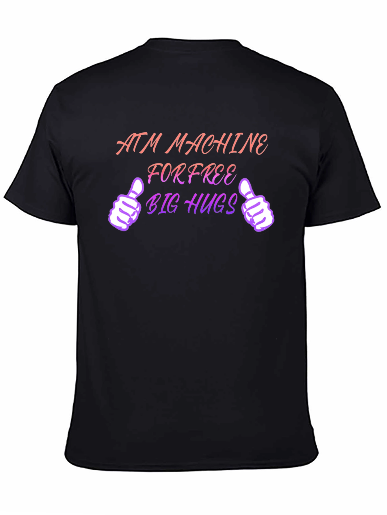 ATM Machine for Free Big Hugs Black T-Shirt