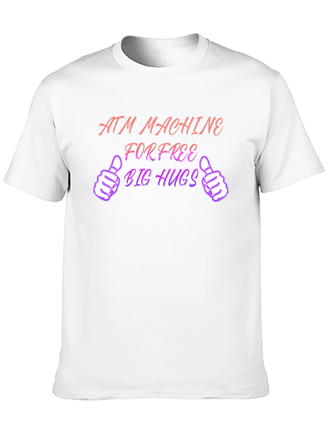 ATM Machine for Free Big Hugs Black T-Shirt