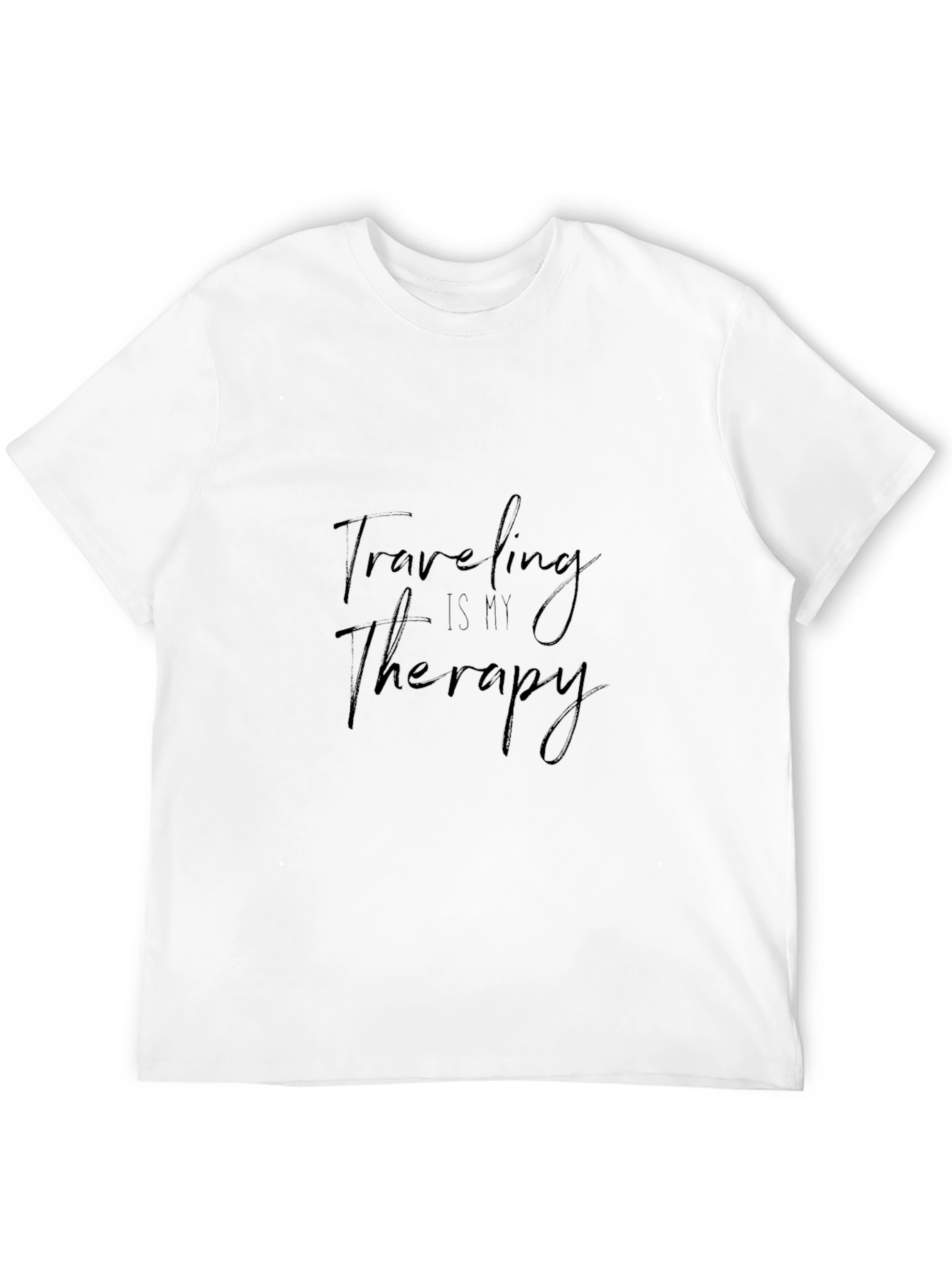Traveling is my Therapy Black T-Shirt