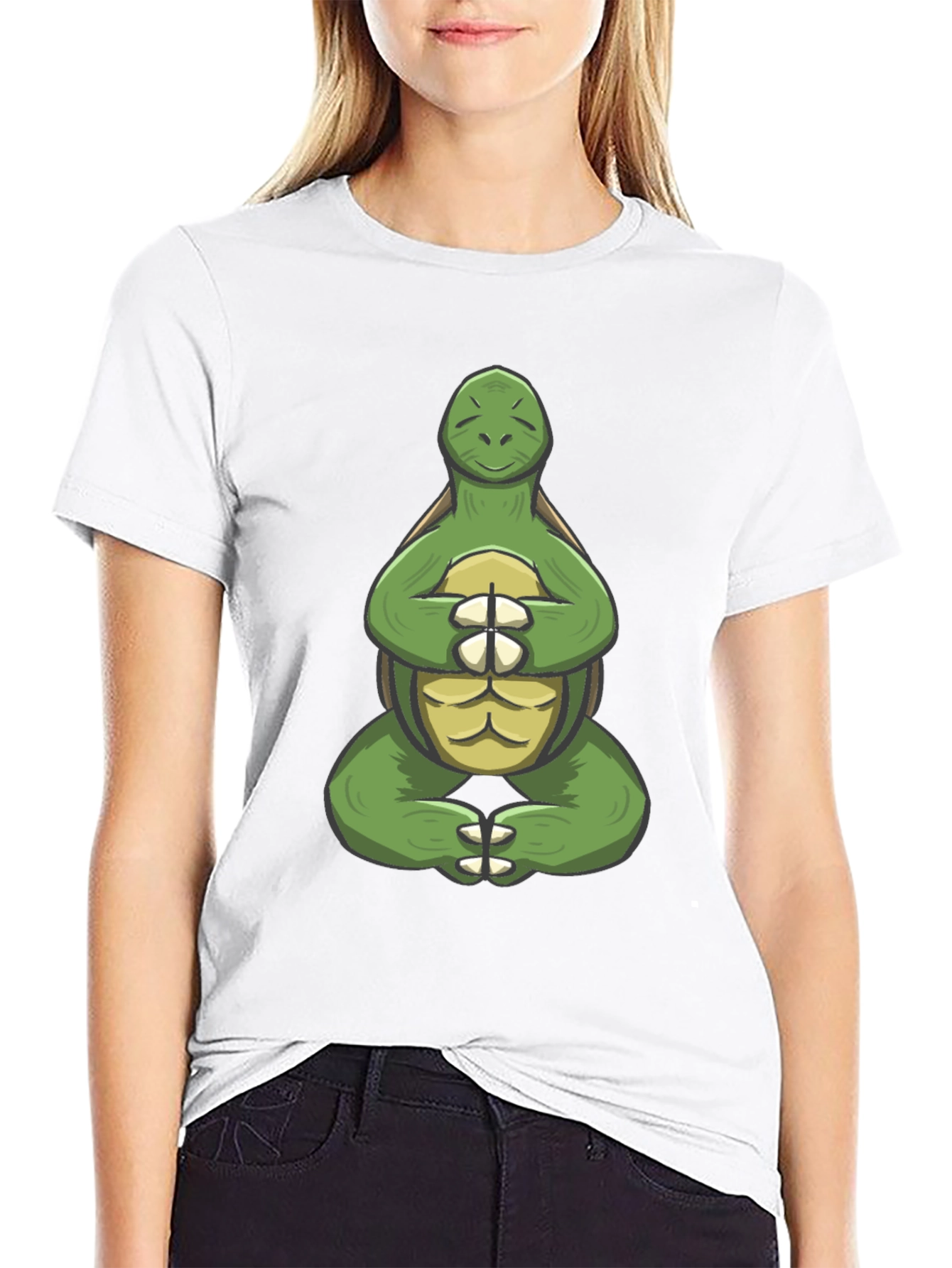 Zen Turtle Graphic Tee - Meditating Reptile T-Shirt