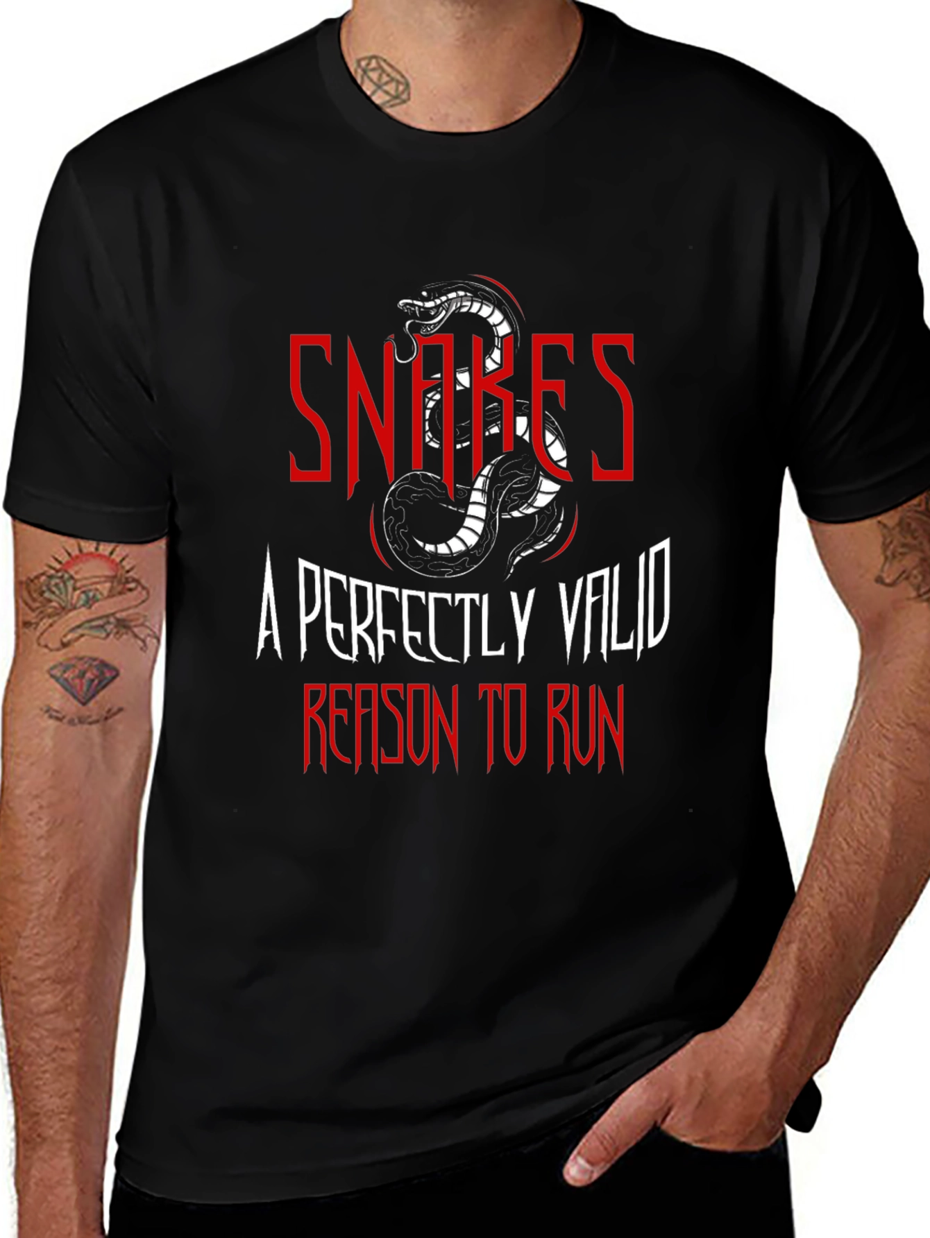 Snakes Reason To Run Graphic Tee