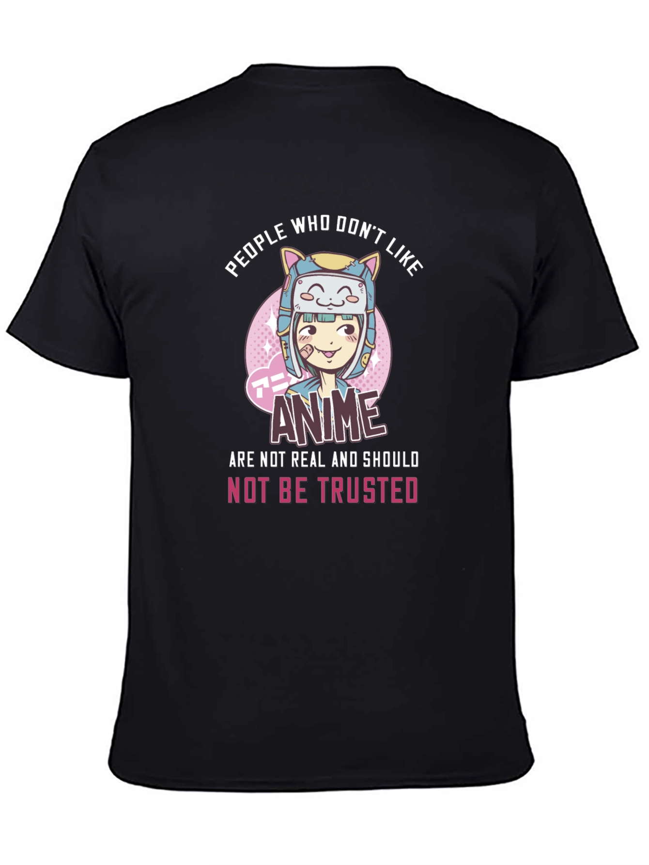 Anime Lover Graphic Tee - Trust No One!
