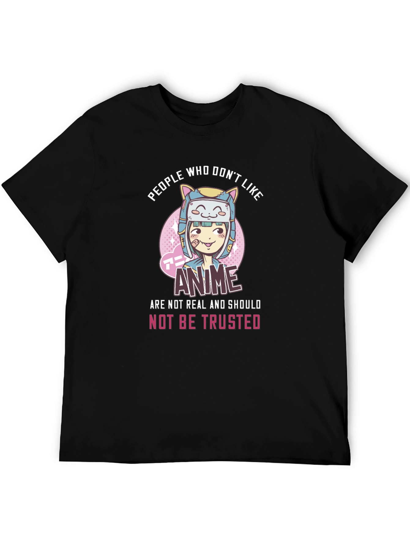 Anime Lover Graphic Tee - Trust No One!