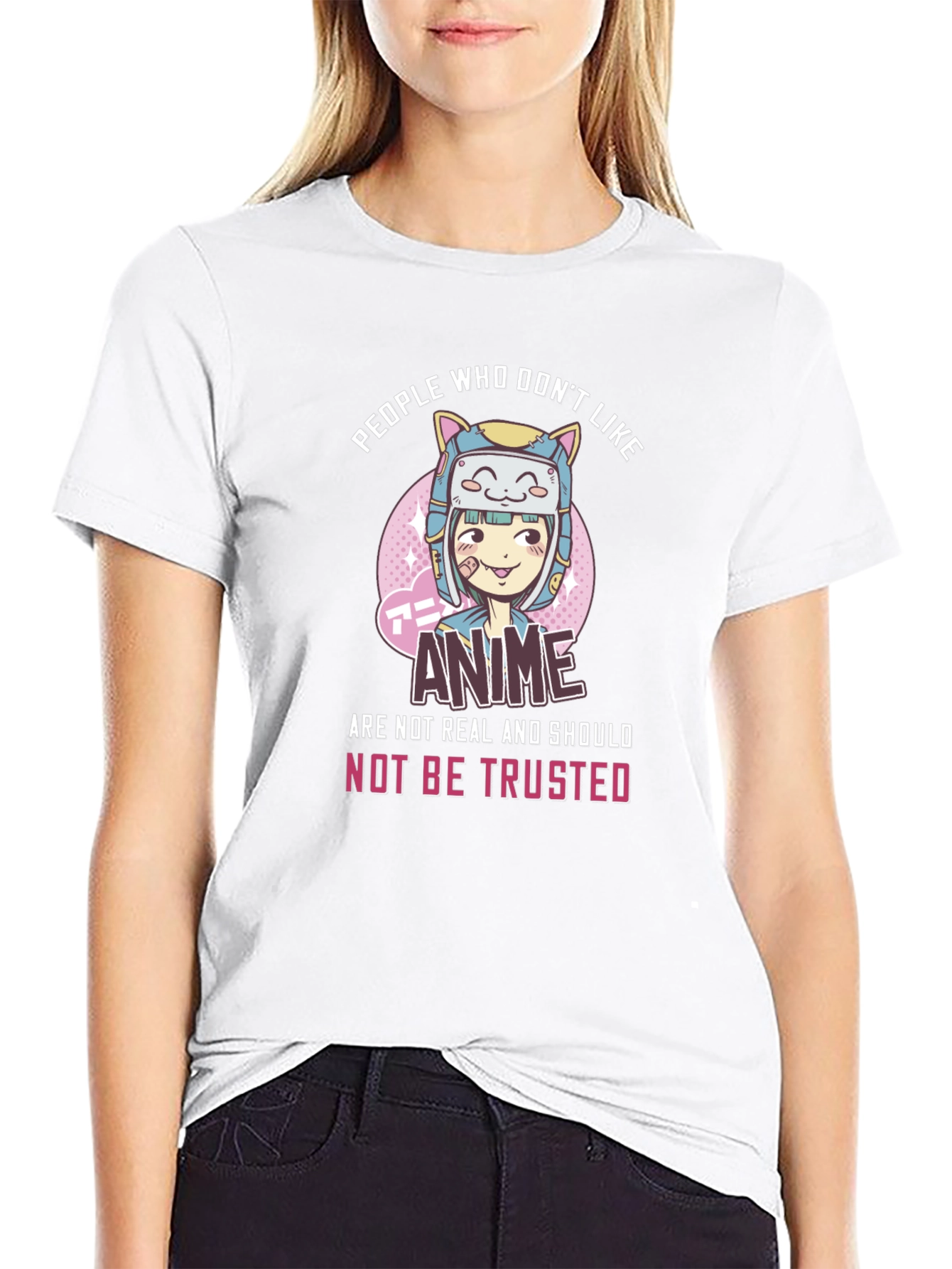 Anime Lover Graphic Tee - Trust No One!