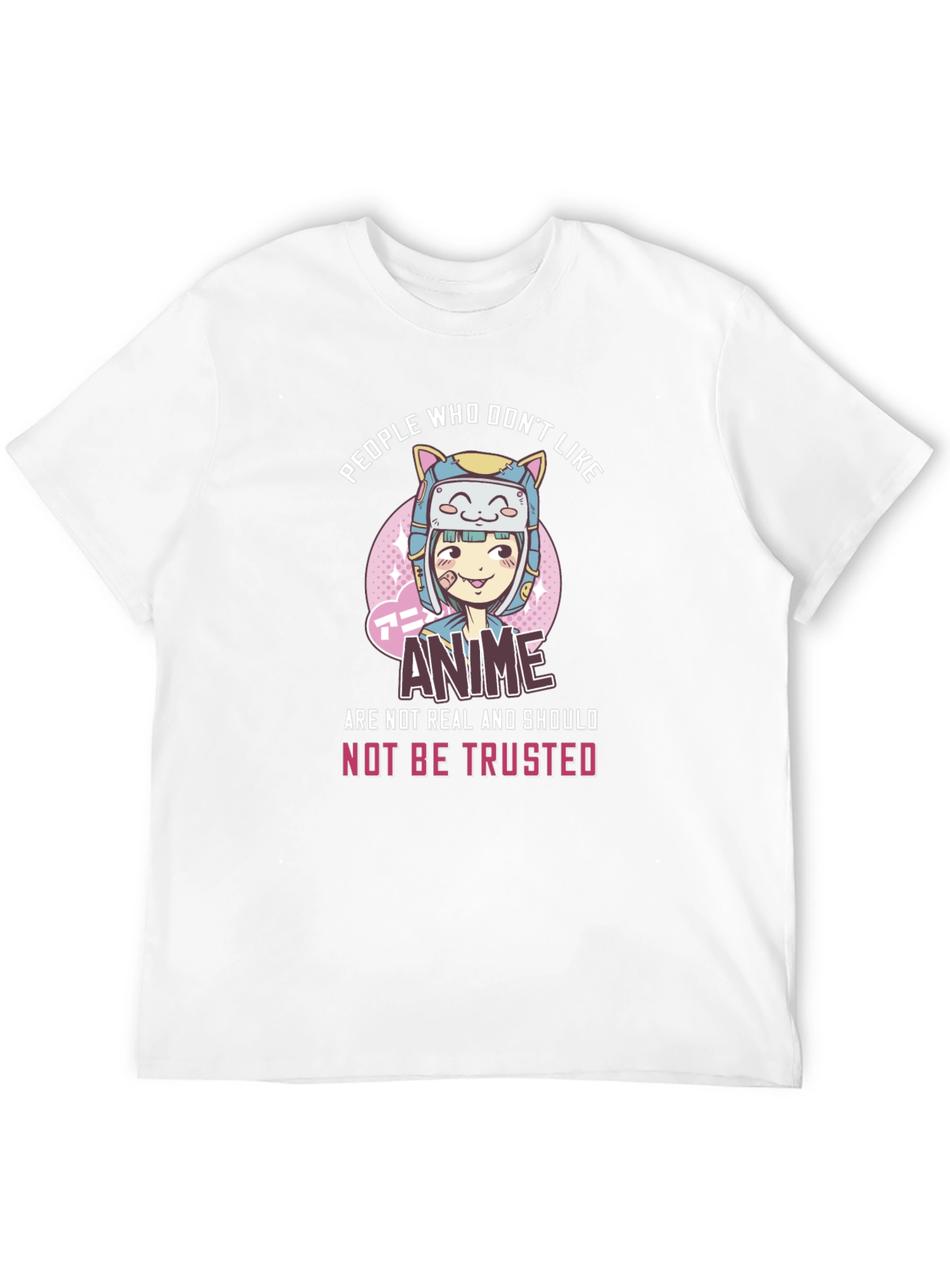 Anime Lover Graphic Tee - Trust No One!