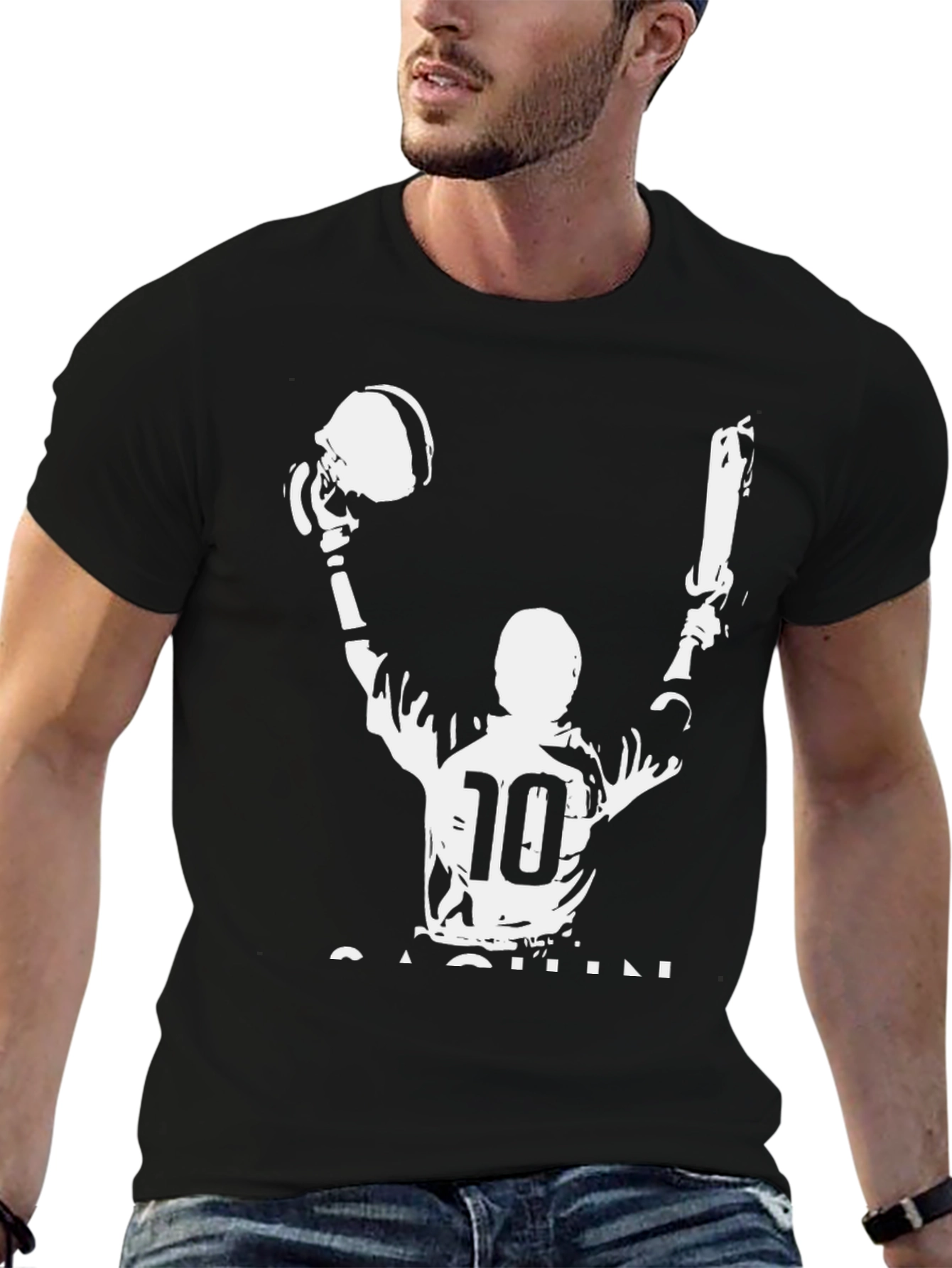 Joaquin T-Shirt - Black Graphic Print