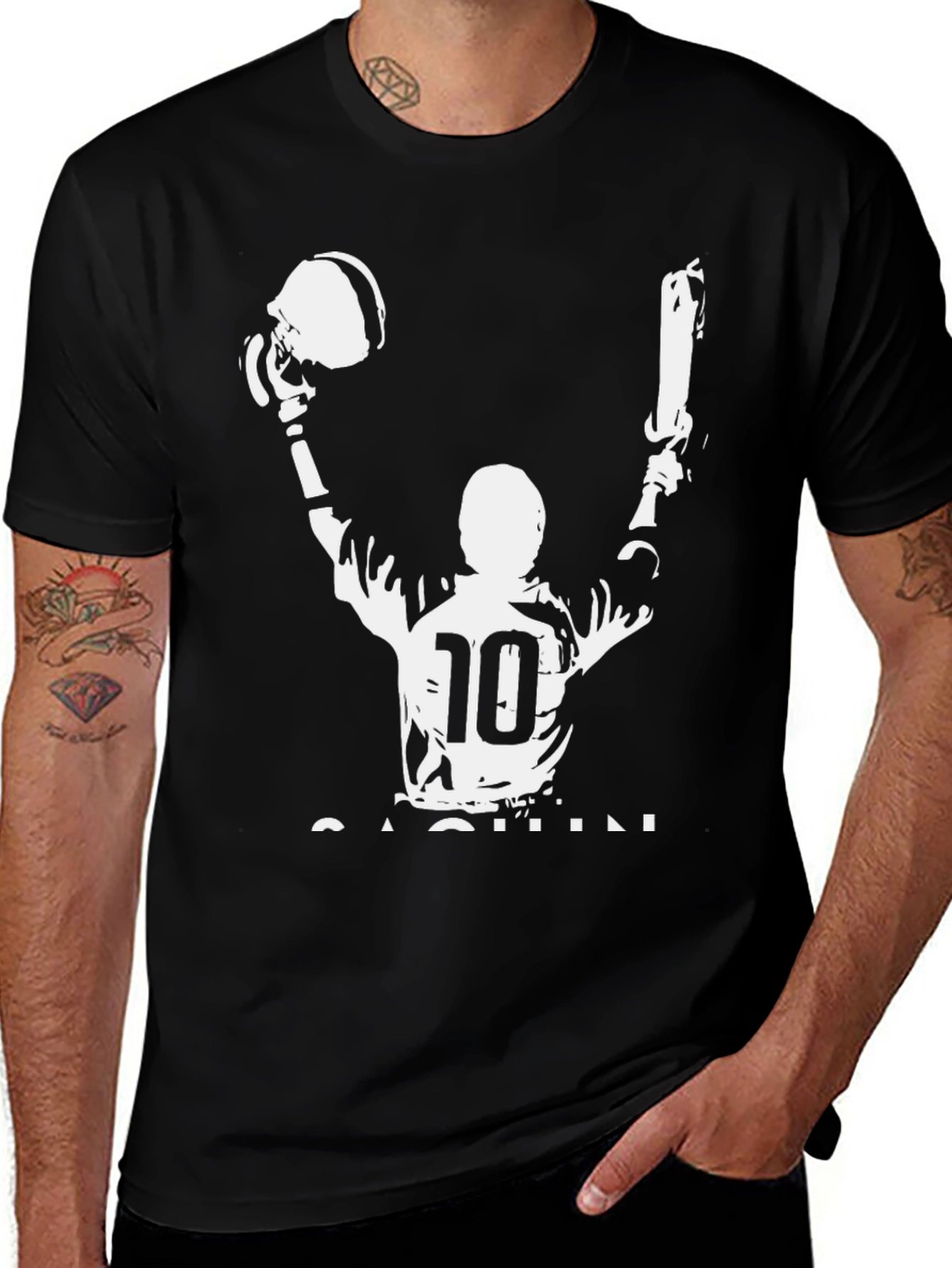 Joaquin T-Shirt - Black Graphic Print