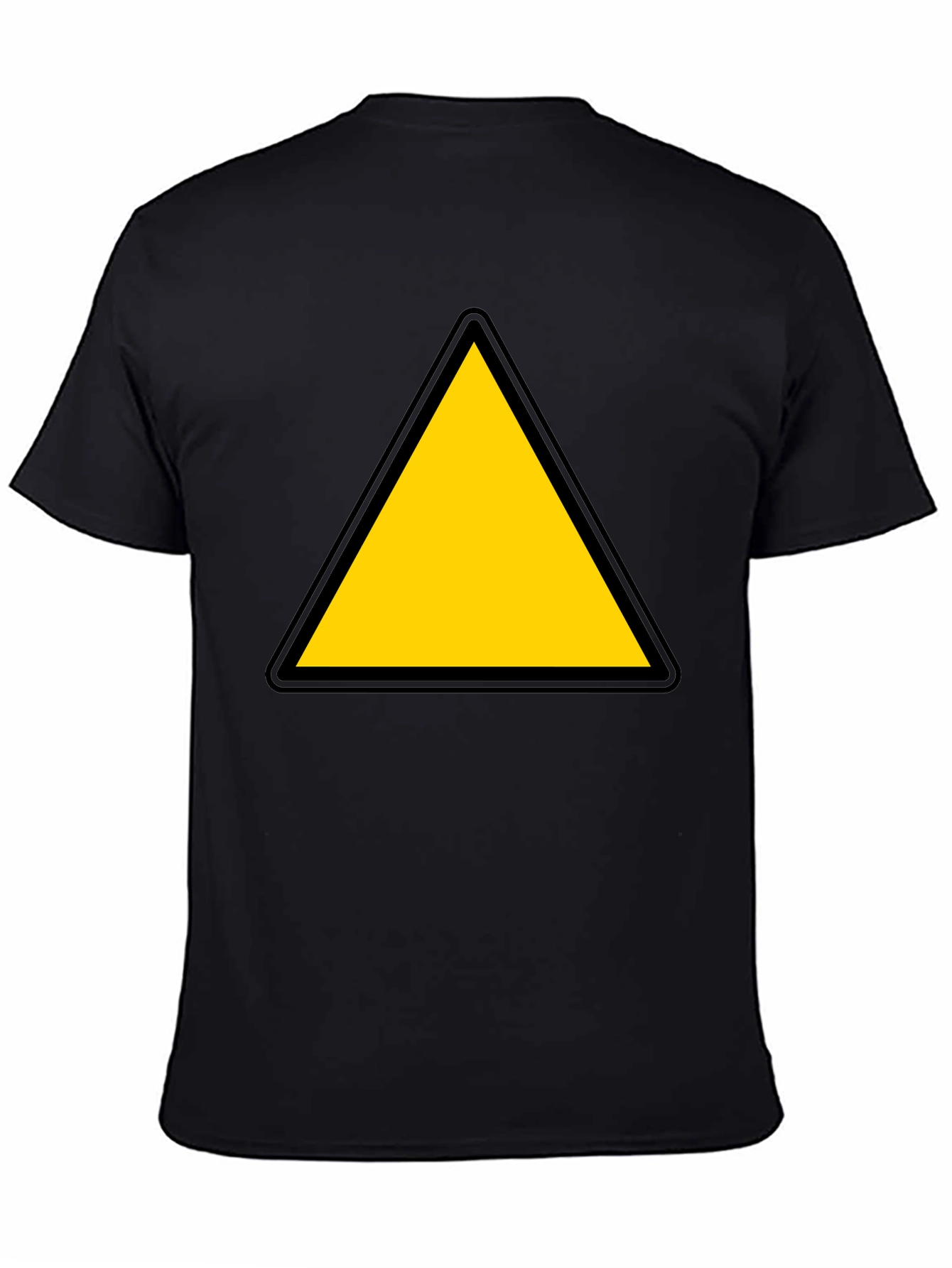Caution Triangle T-Shirt - Bold Graphic Tee