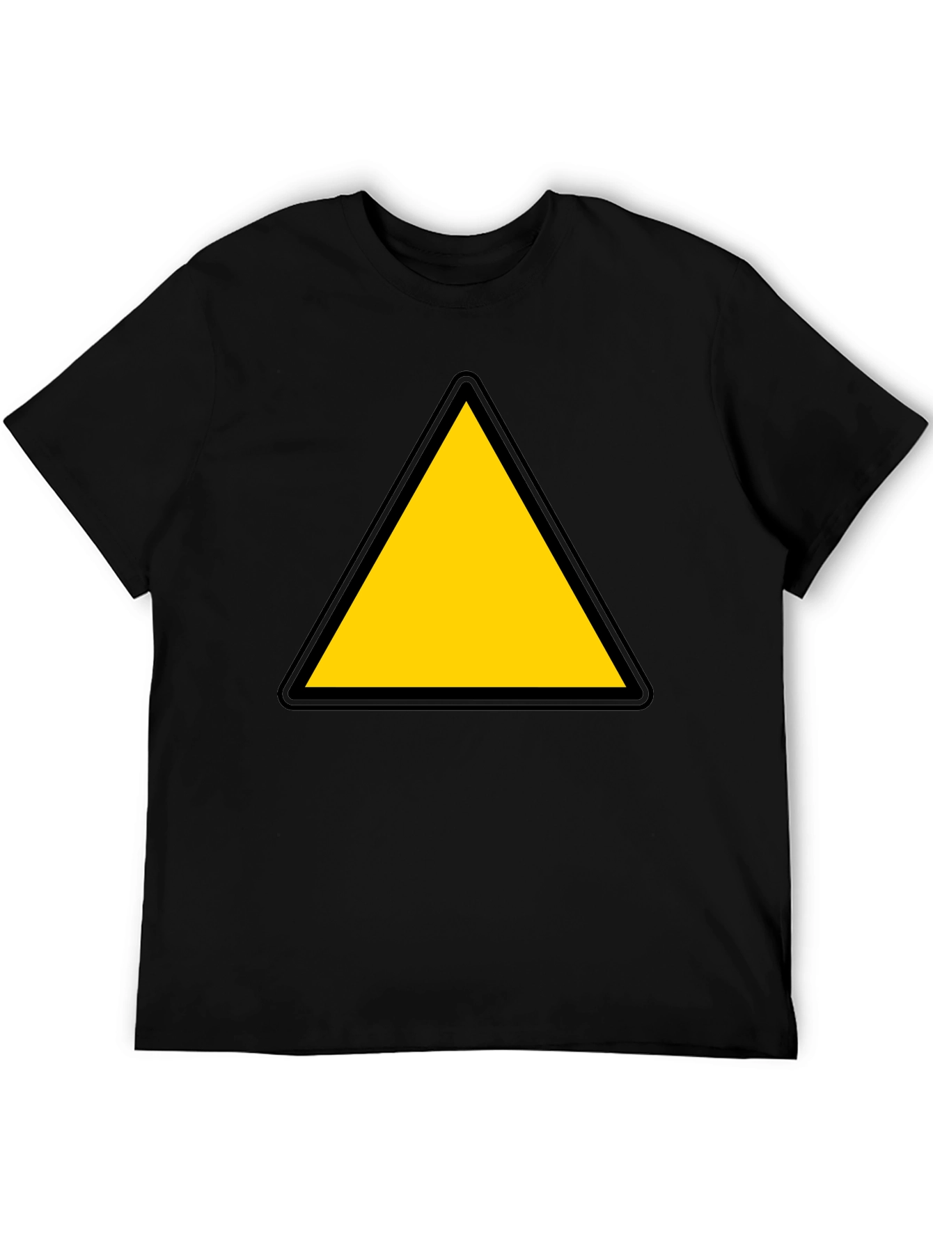 Caution Triangle T-Shirt - Bold Graphic Tee