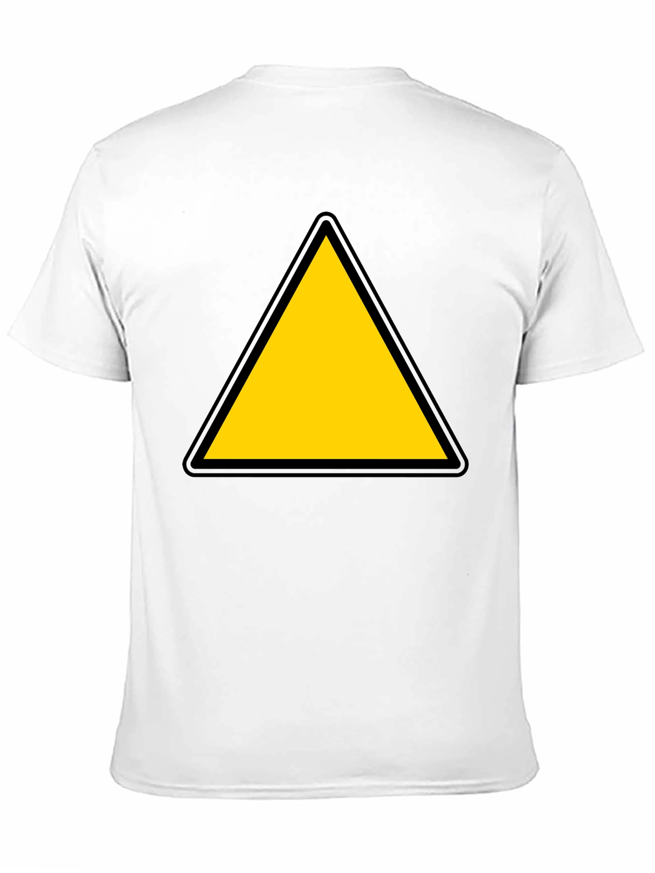 Caution Triangle T-Shirt - Bold Graphic Tee