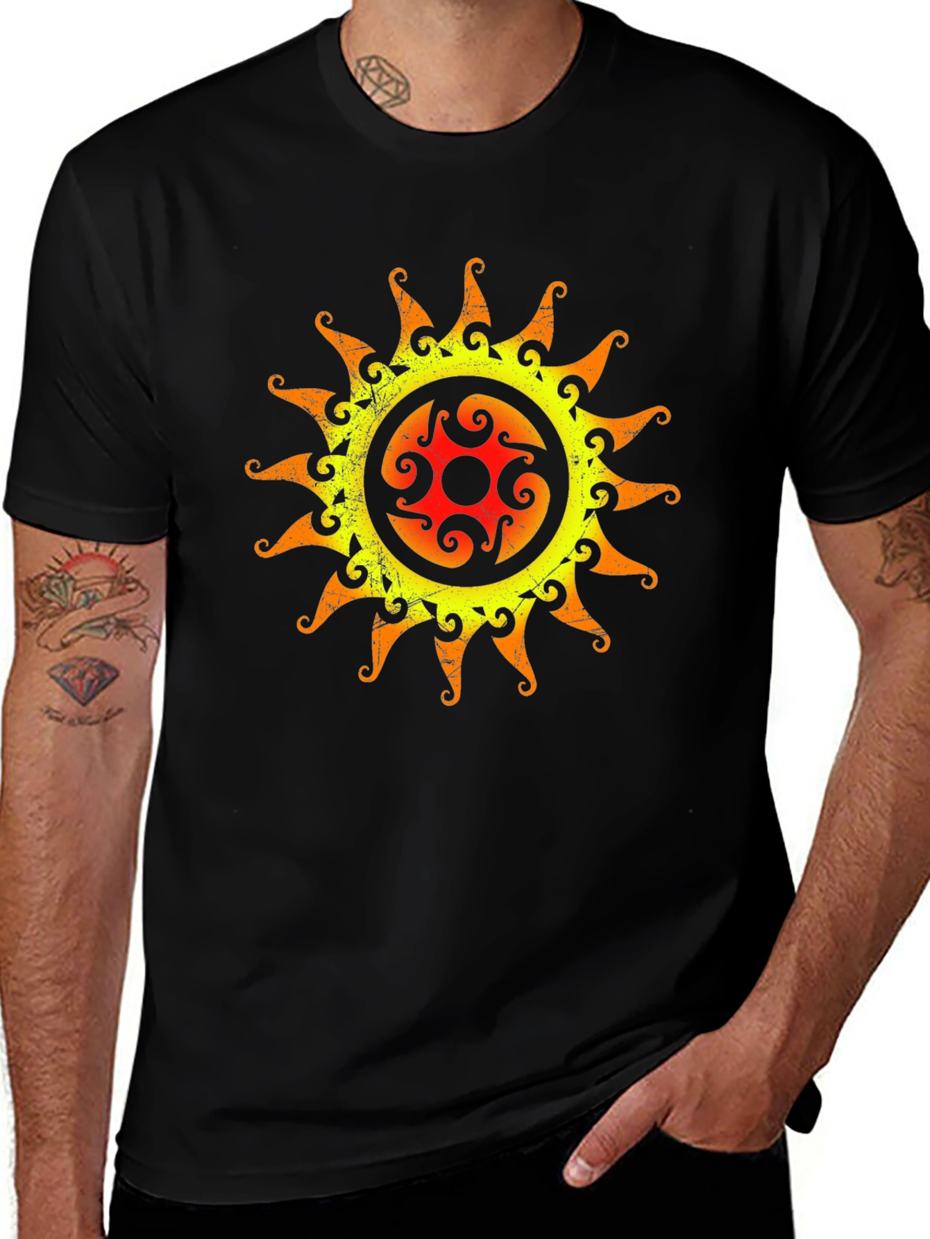Sunburst Graphic Tee - Stylish & Unique