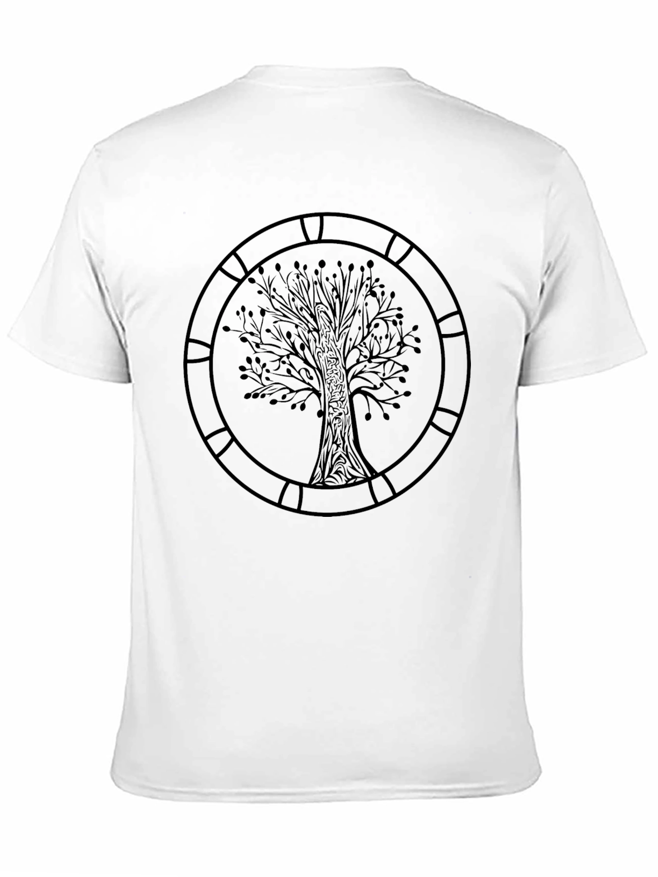 Mens Black Tree of Life Graphic Tee