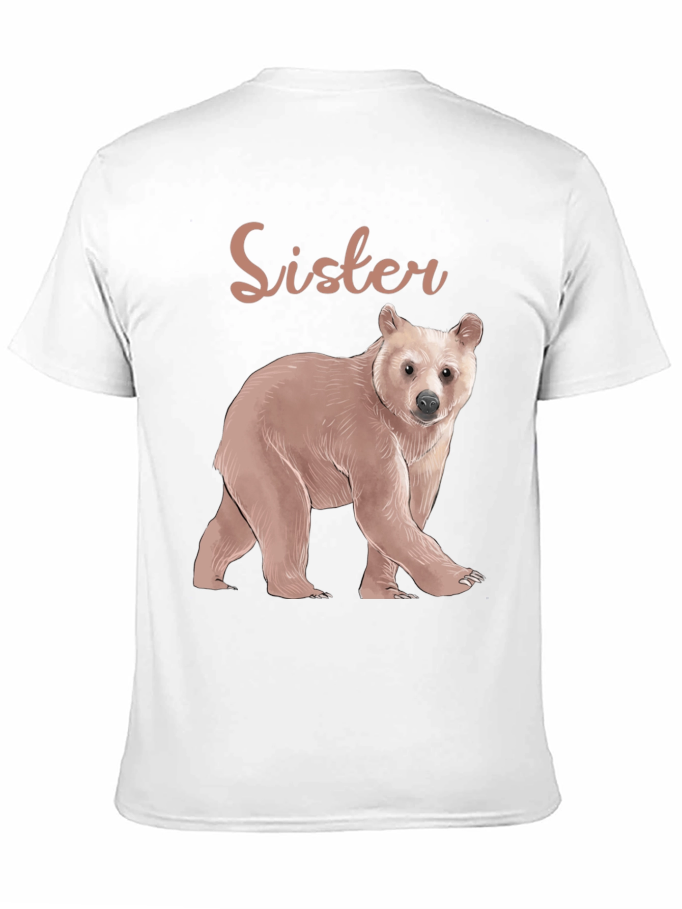 Sister Bear Graphic Tee - Black Unisex Shirt