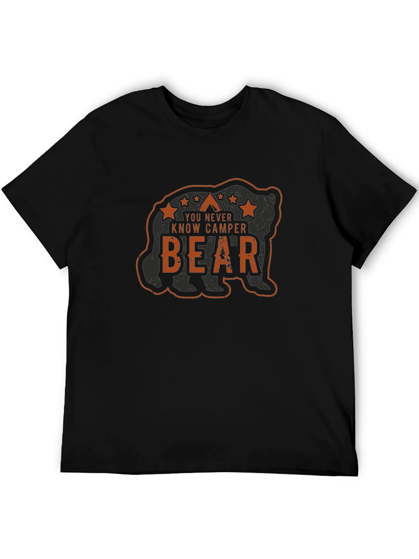 You Never Know Camper Bear Graphic T-Shirt