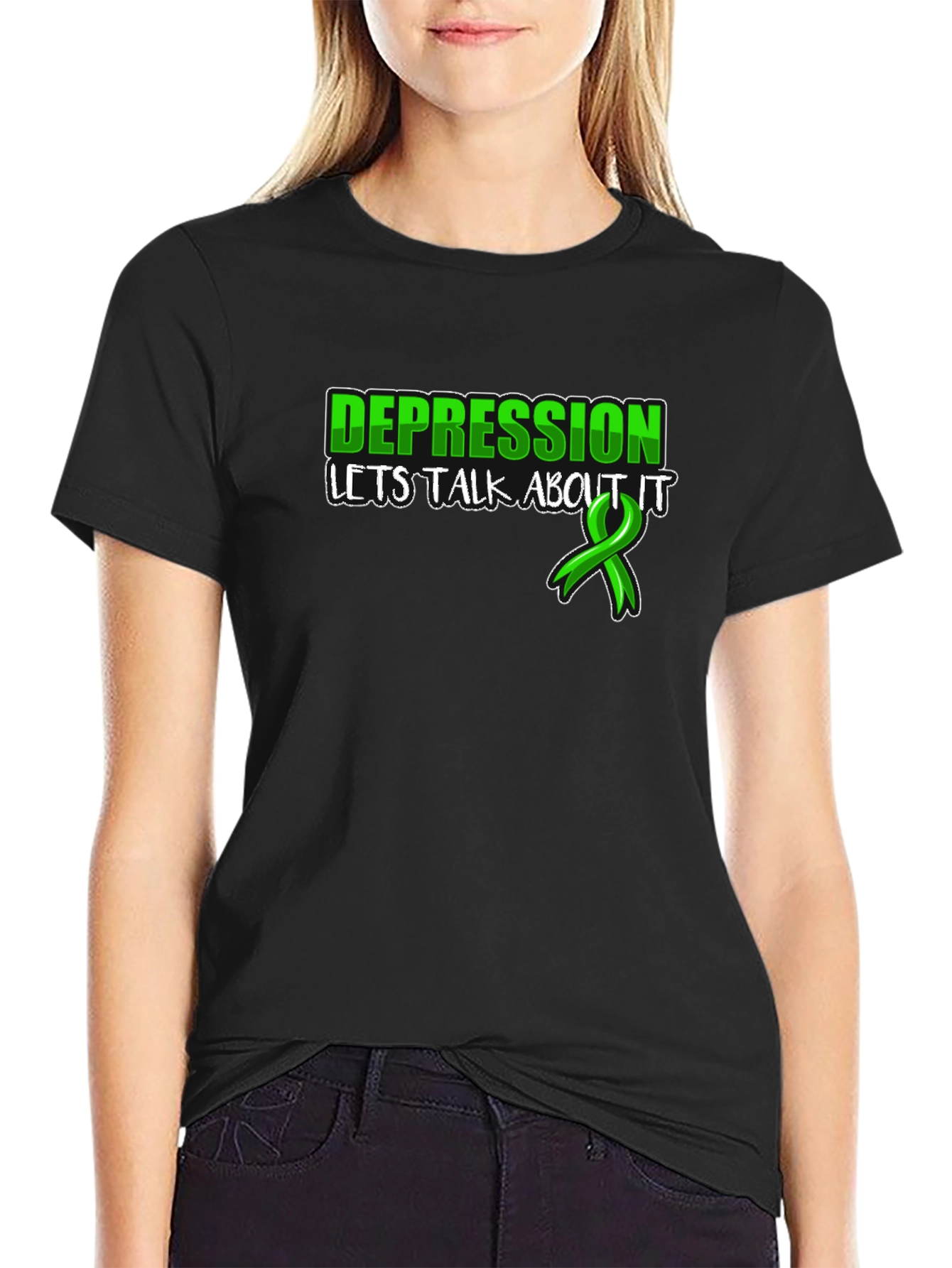 Depression Awareness T-Shirt: Lets Talk About It
