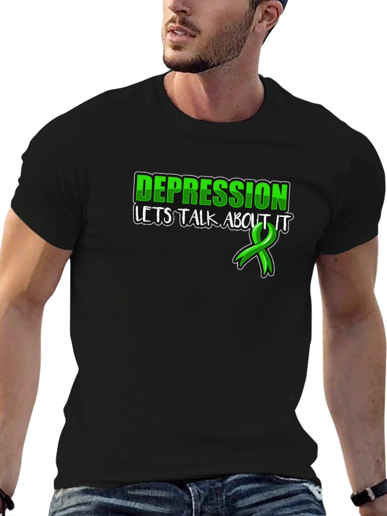 Depression Awareness T-Shirt: Lets Talk About It