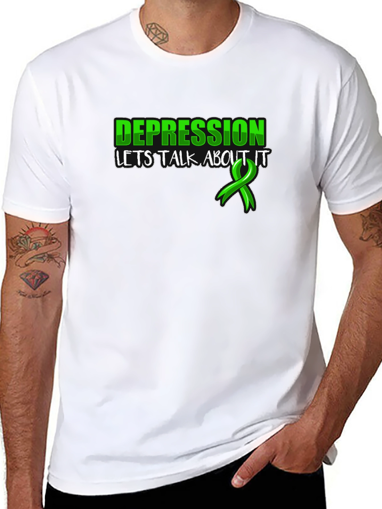 Depression Awareness T-Shirt: Lets Talk About It