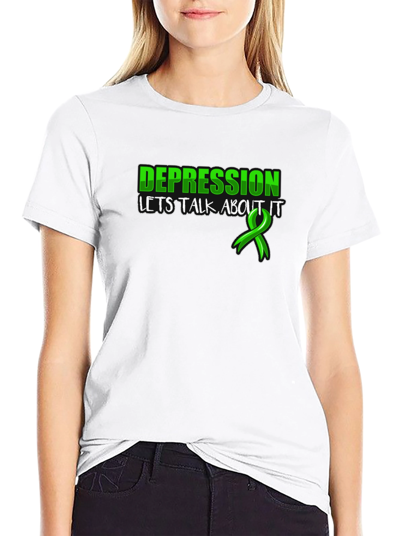 Depression Awareness T-Shirt: Lets Talk About It