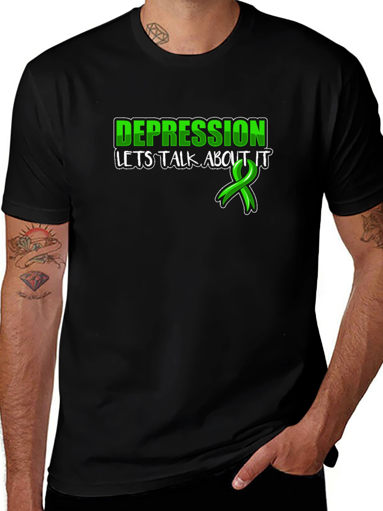 Depression Awareness T-Shirt: Lets Talk About It