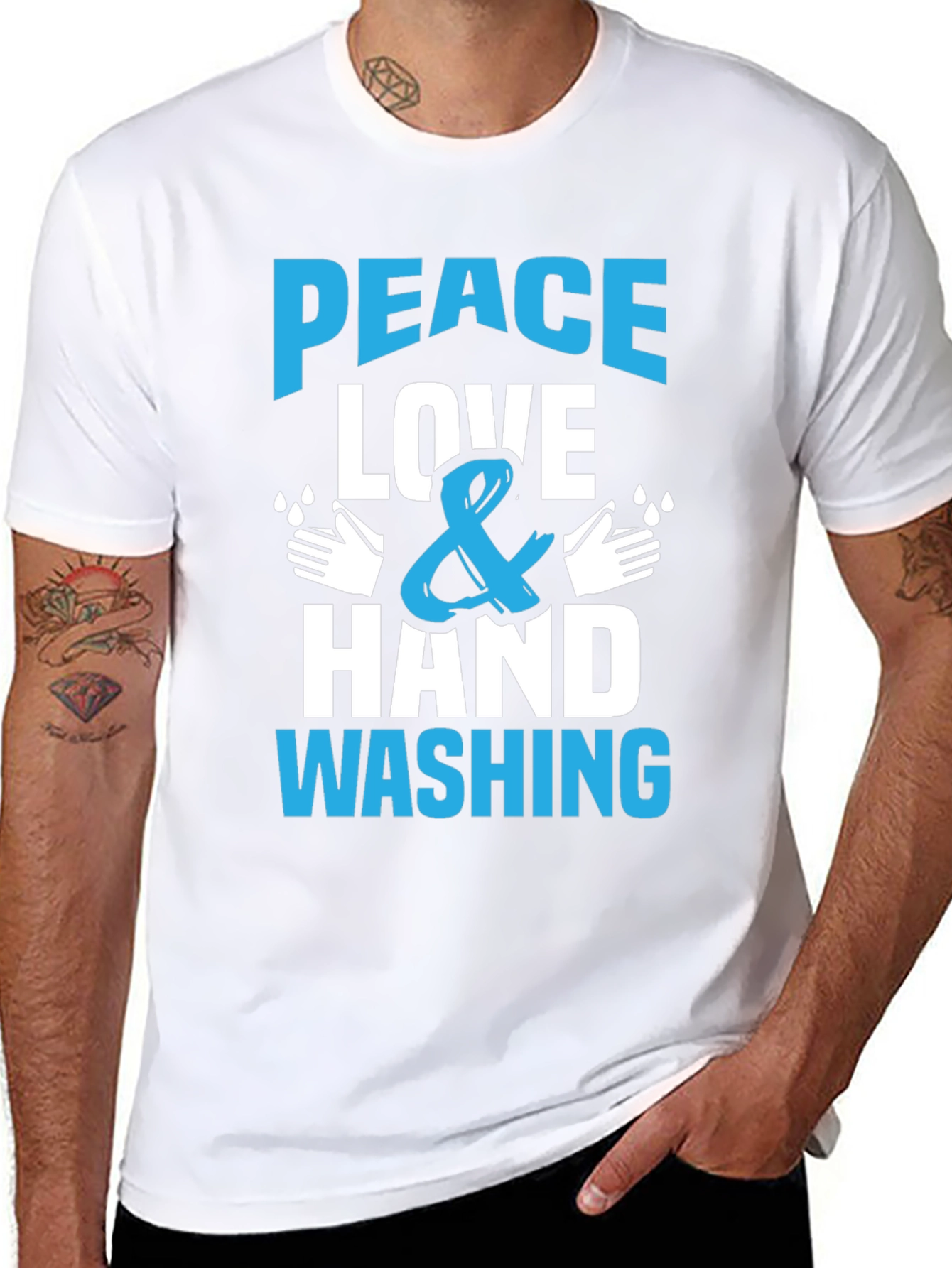 Peace Love Hand Washing T-Shirt