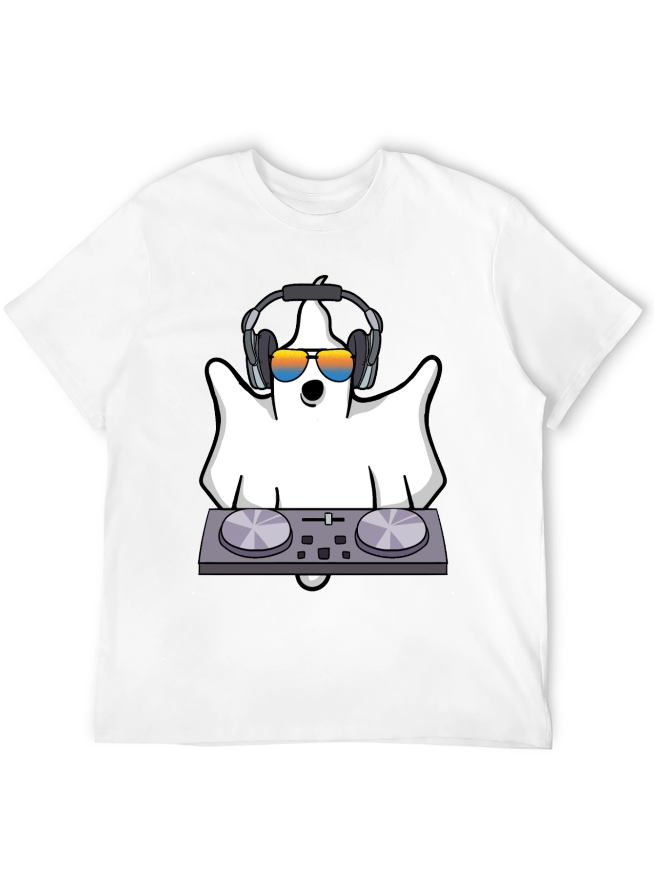 DJ Ghost Graphic Tee - Halloween Spooky Season