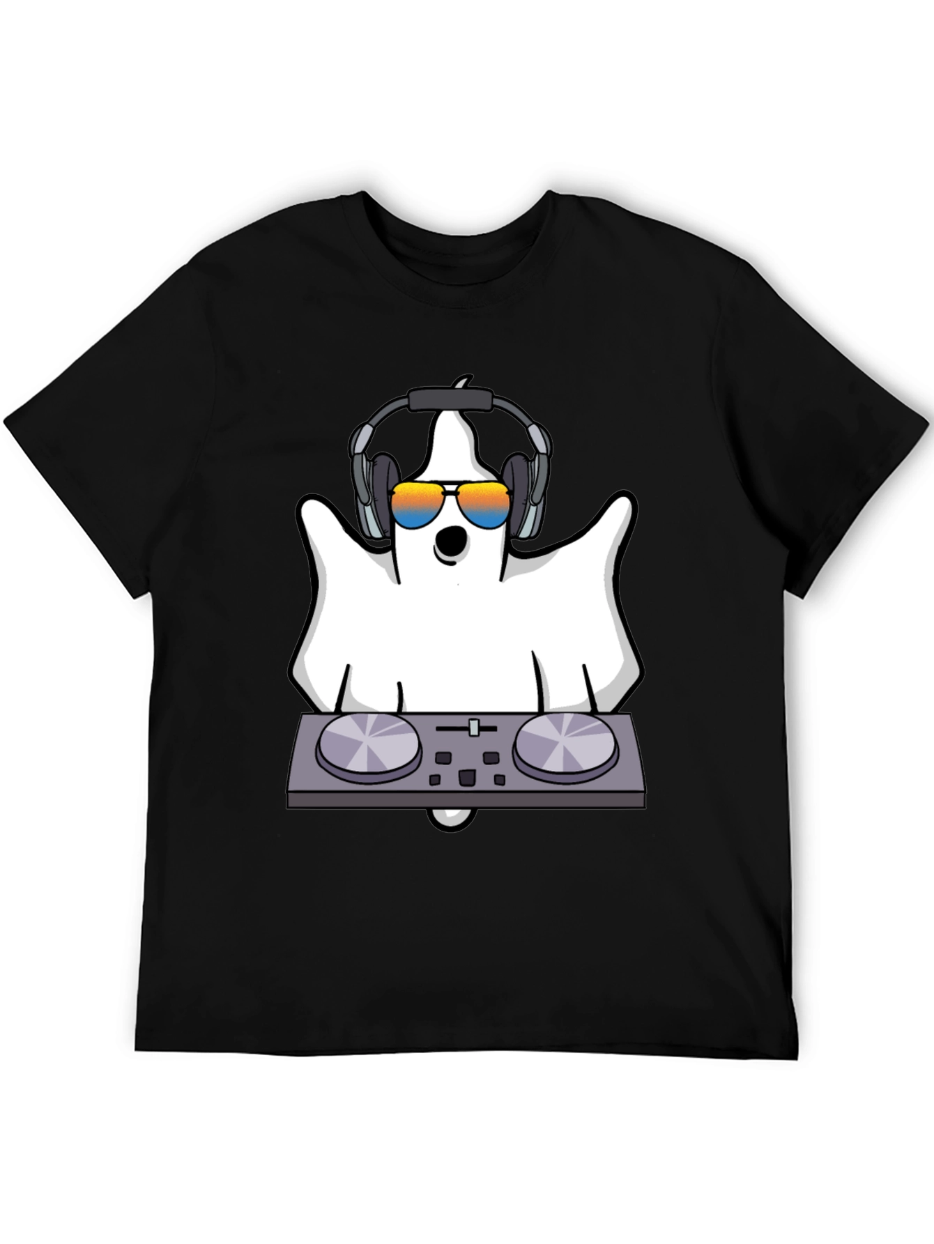 DJ Ghost Graphic Tee - Halloween Spooky Season