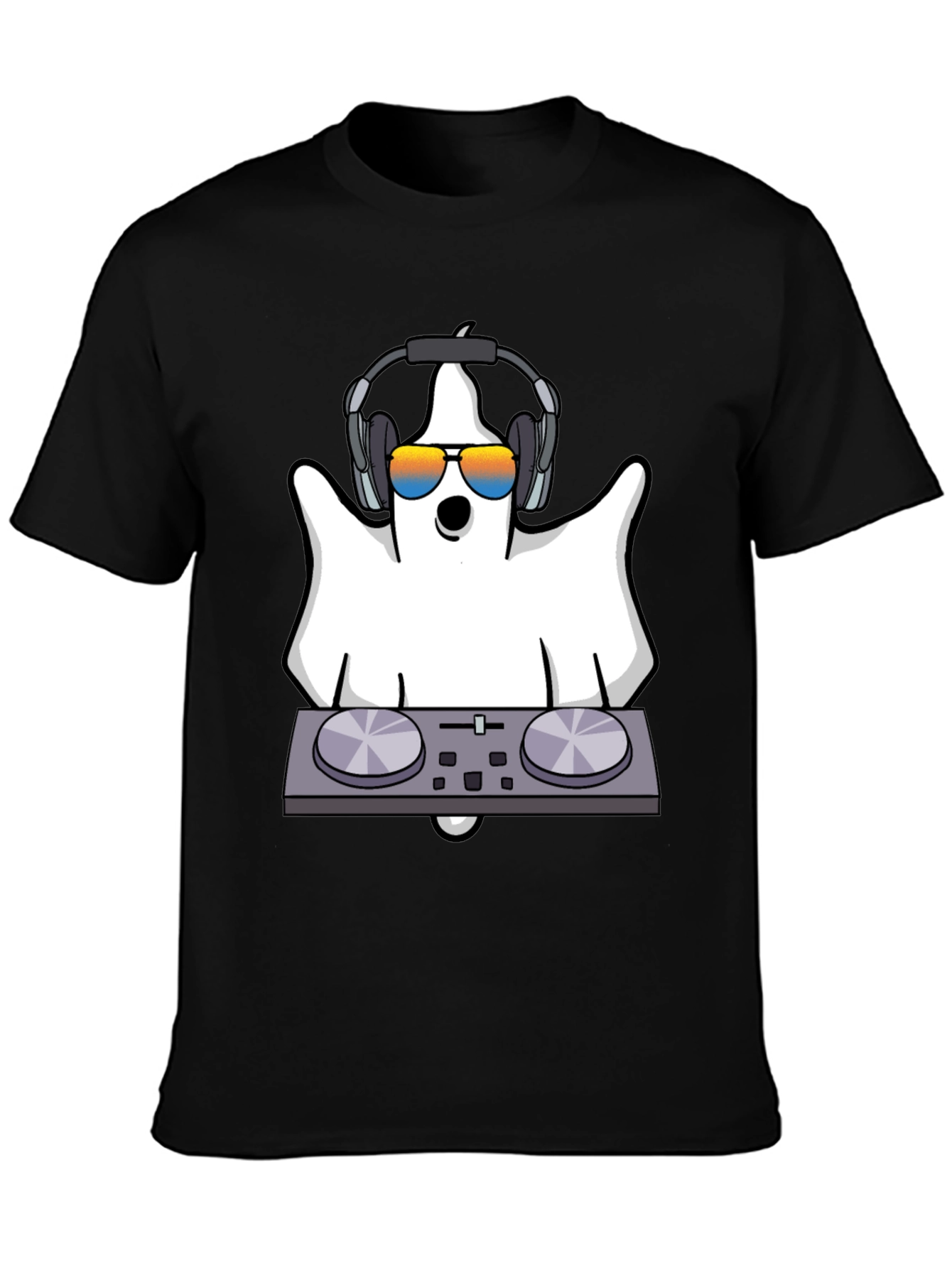 DJ Ghost Graphic Tee - Halloween Spooky Season