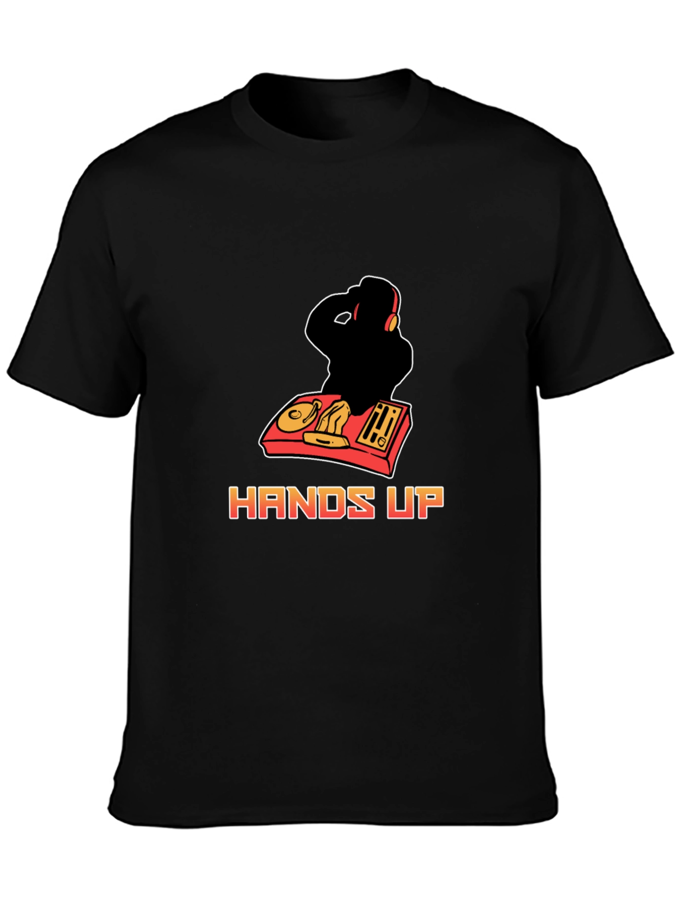 DJ Hands Up Graphic Tee - Black
