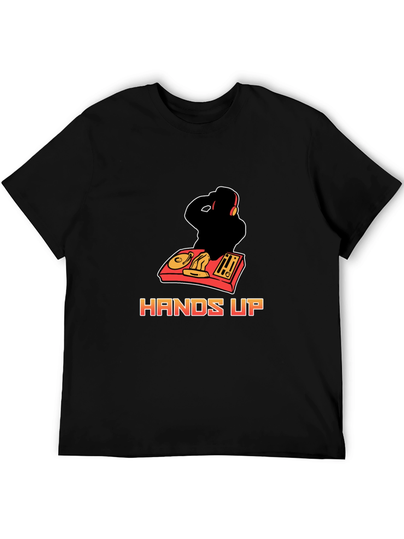 DJ Hands Up Graphic Tee - Black