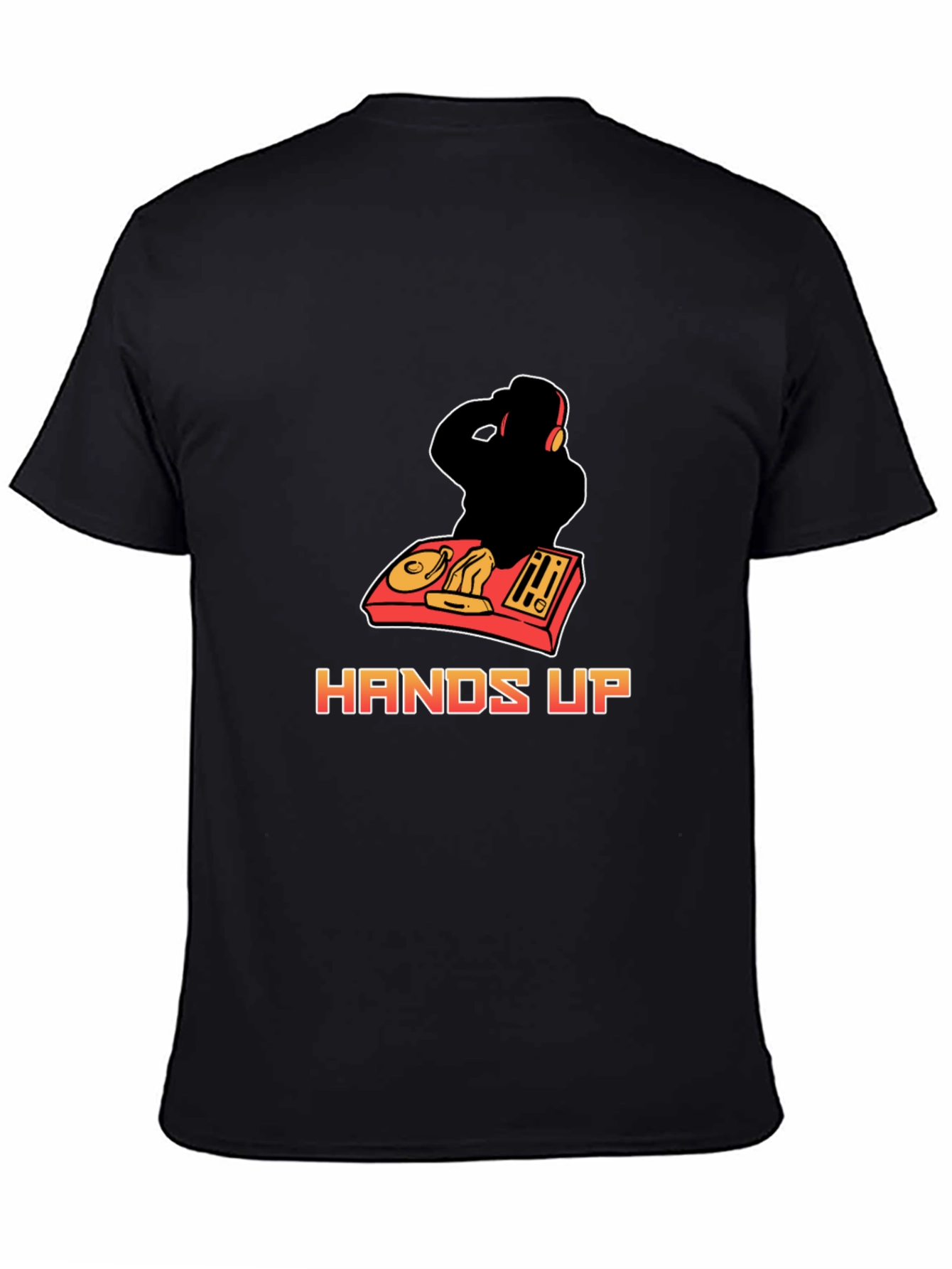 DJ Hands Up Graphic Tee - Black