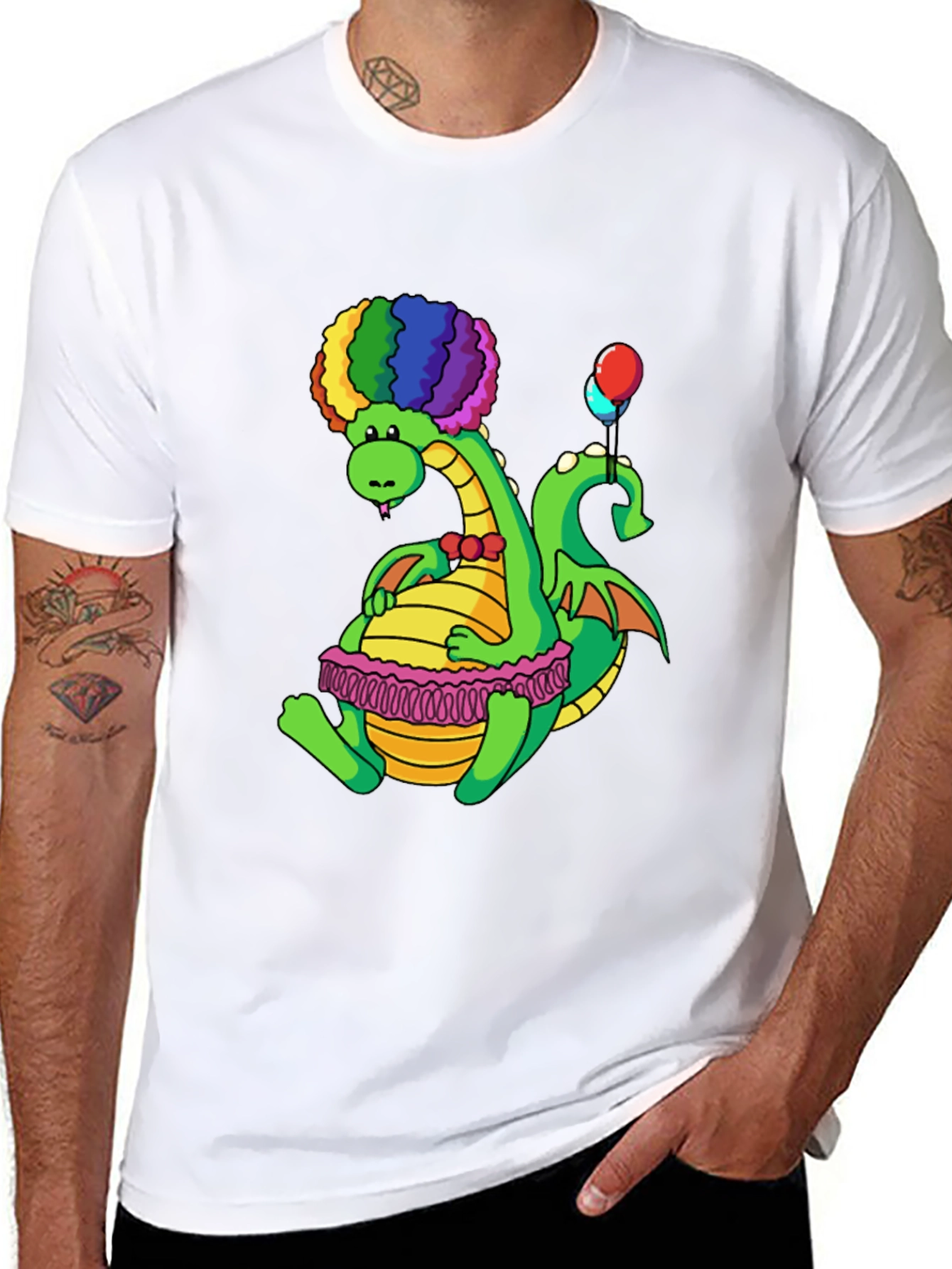 Dragon Wearing Tutu T-Shirt