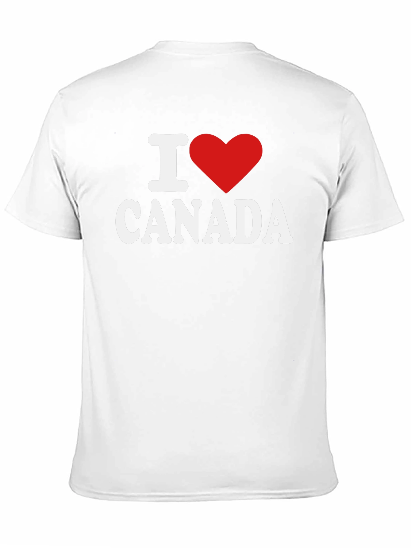 I Love Canada T-Shirt - Black Cotton Tee