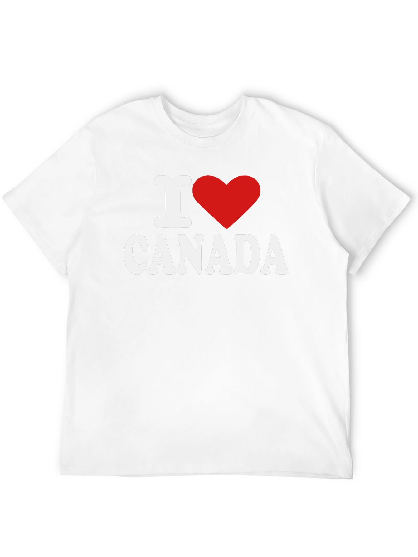 I Love Canada T-Shirt - Black Cotton Tee