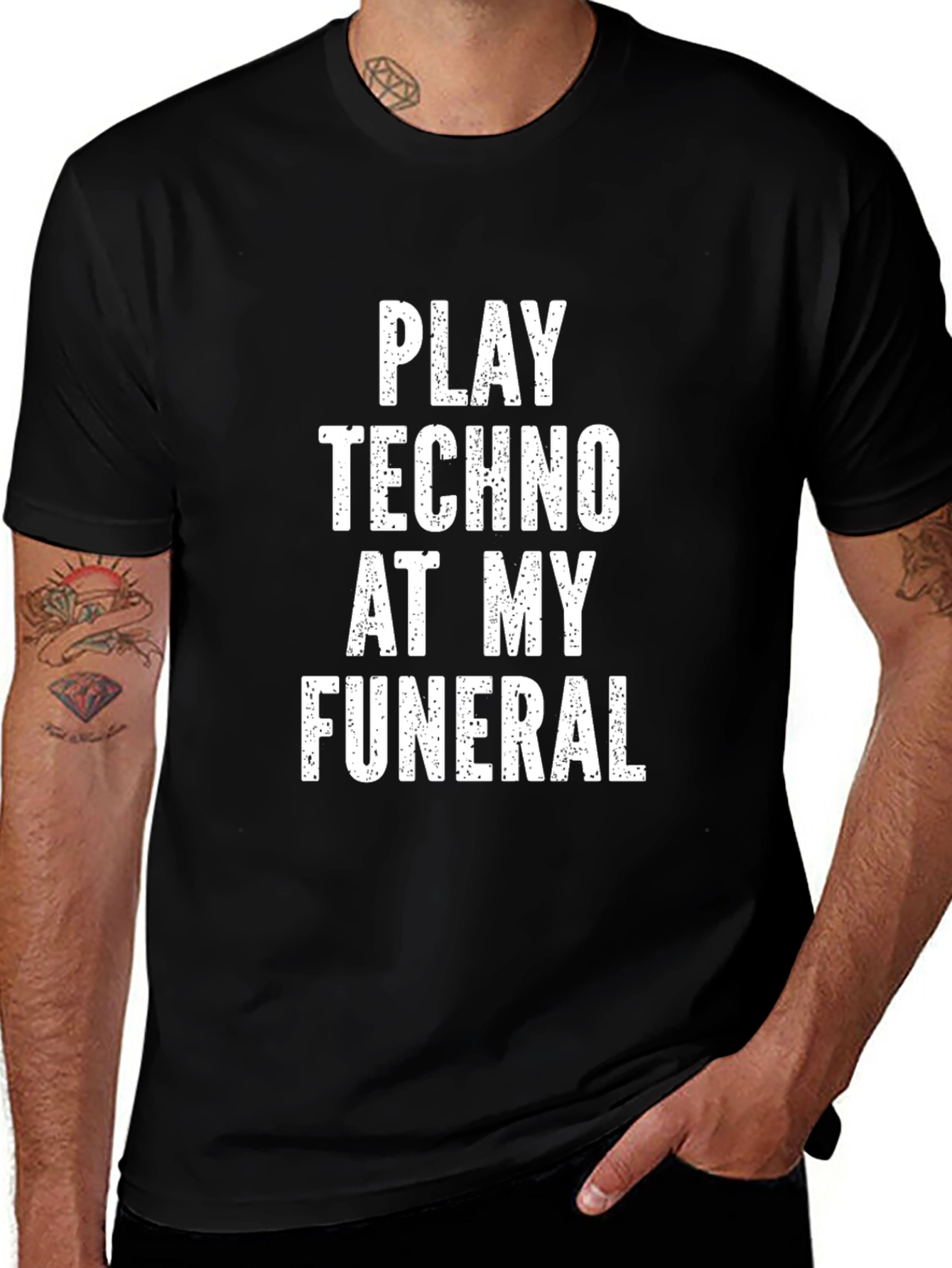 Play Techno at My Funeral Graphic Tee