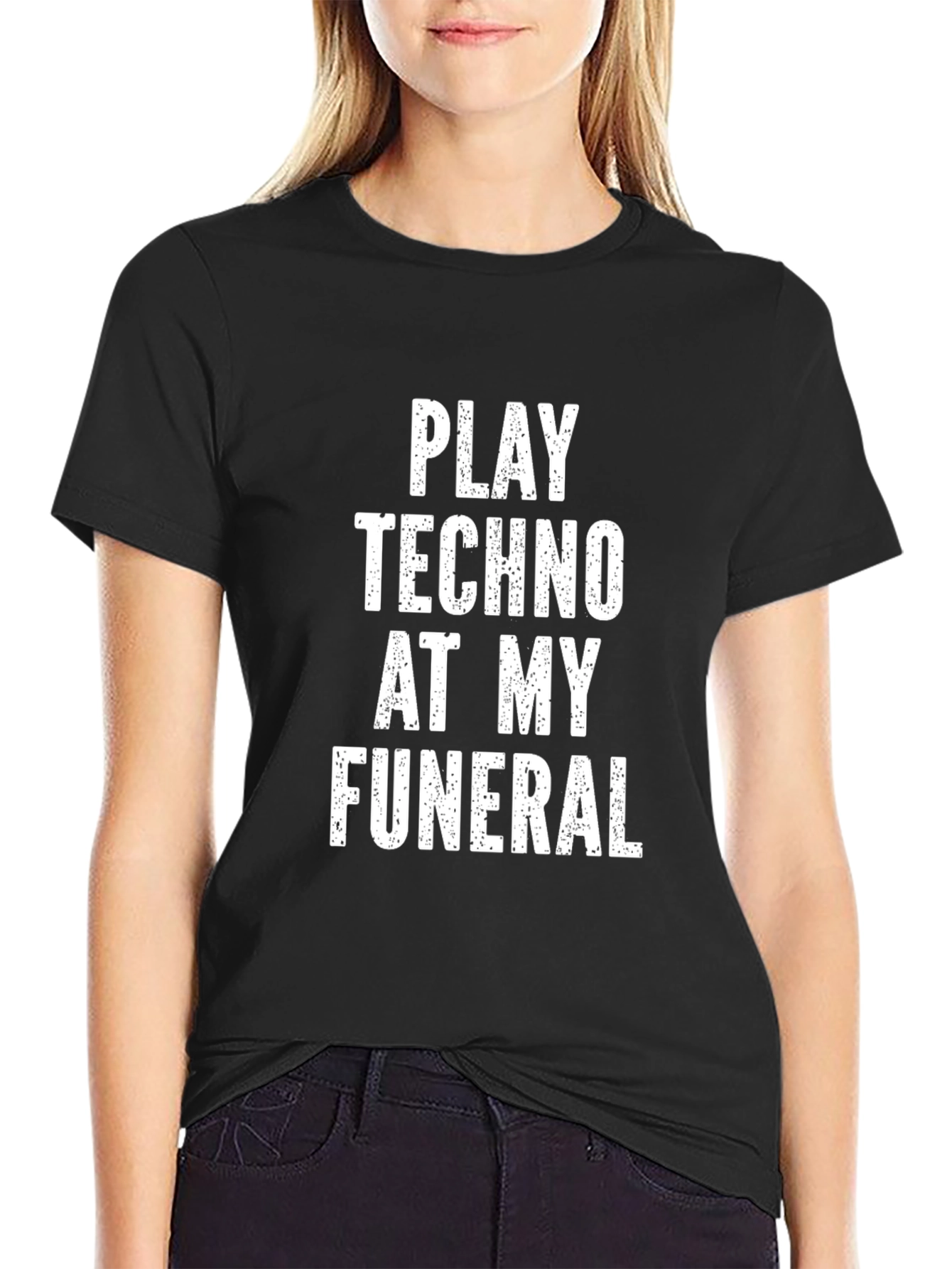 Play Techno at My Funeral Graphic Tee