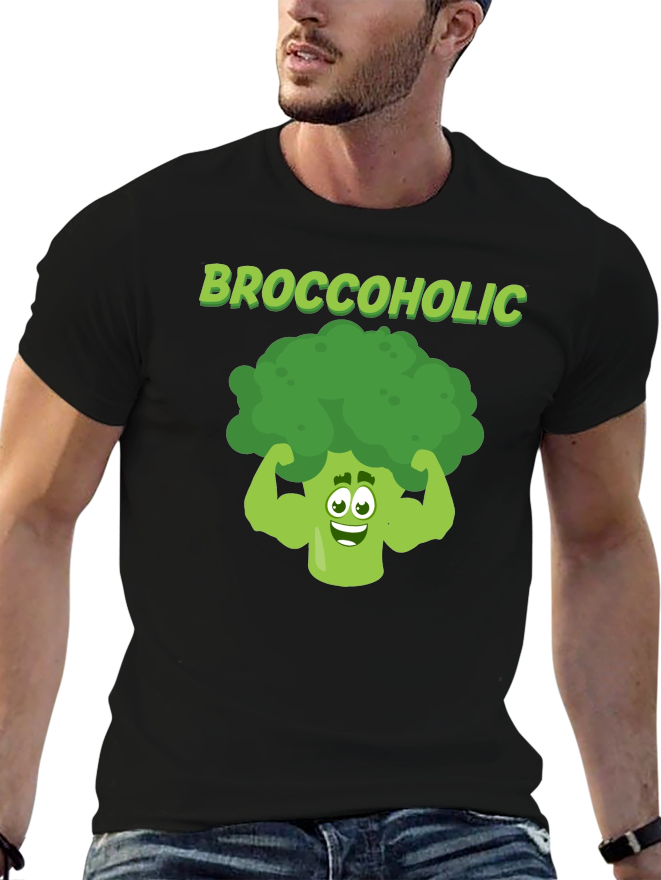 Broccoholic T-Shirt - Funny Vegan Gym Tee