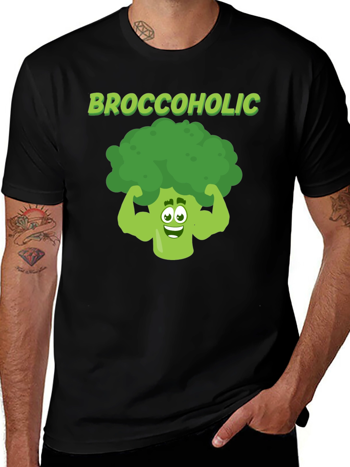 Broccoholic T-Shirt - Funny Vegan Gym Tee