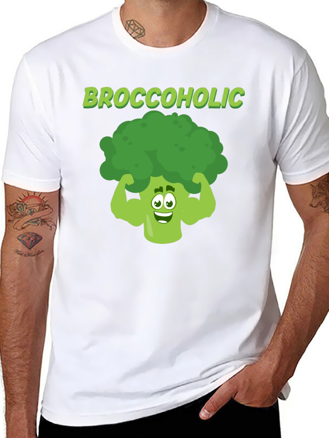 Broccoholic T-Shirt - Funny Vegan Gym Tee