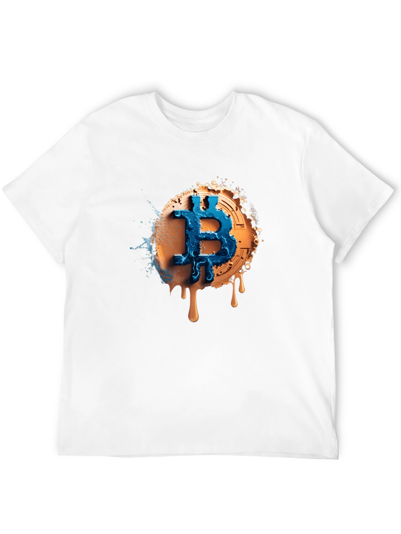 Bitcoin Splash Graphic Tee - Crypto Fashion