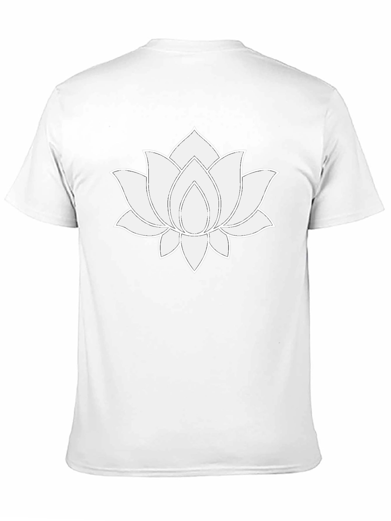 Lotus Flower Graphic T-Shirt - Black Cotton Tee