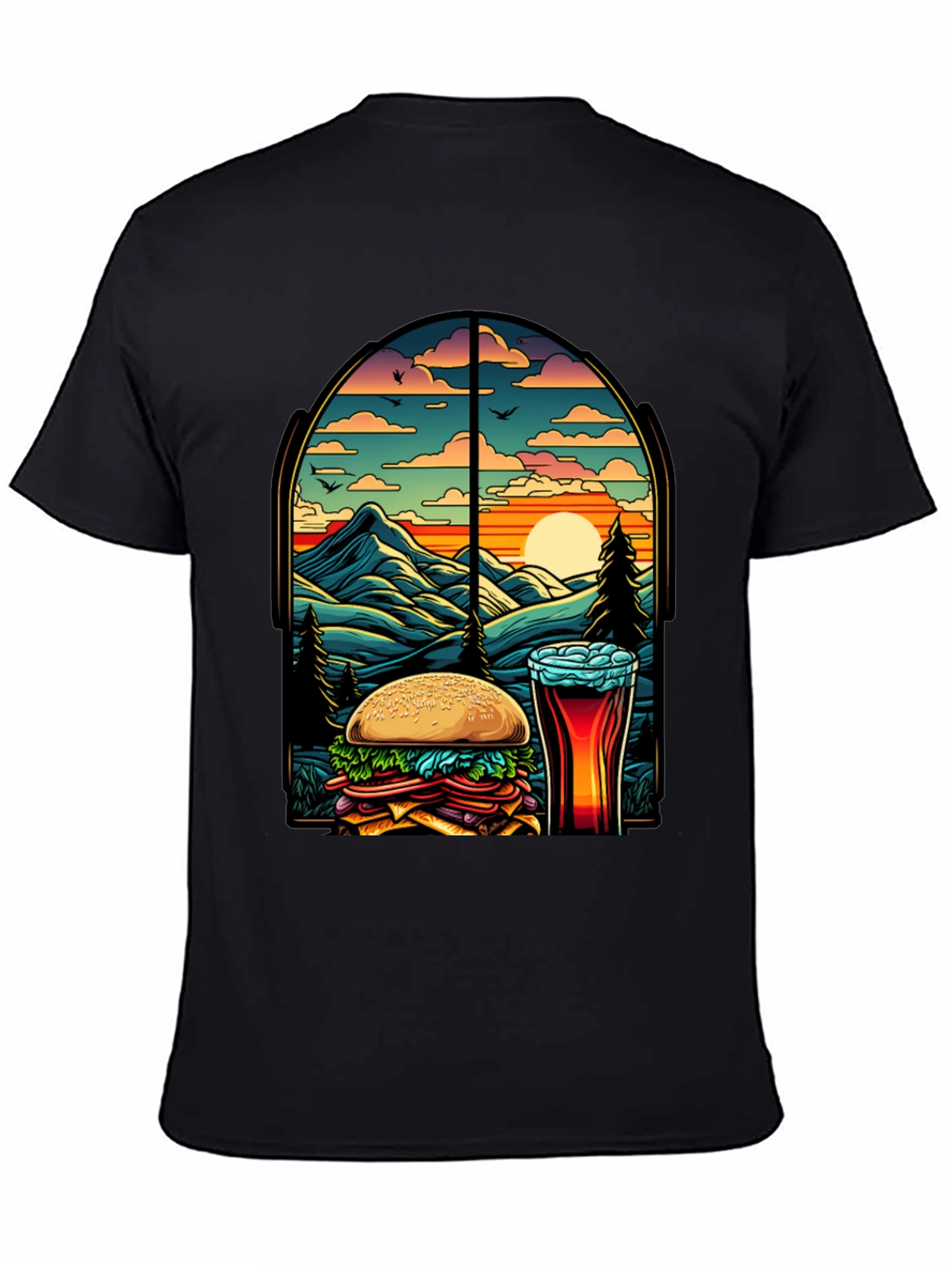 Burger & Beer View Graphic Tee