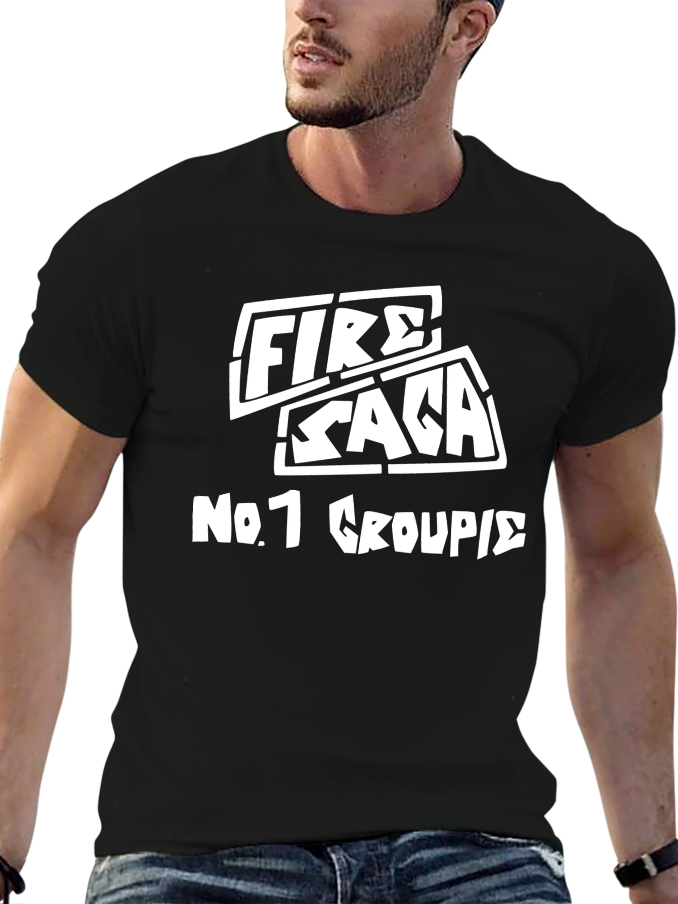 Fire Saga No. 1 Groupie T-Shirt - Black