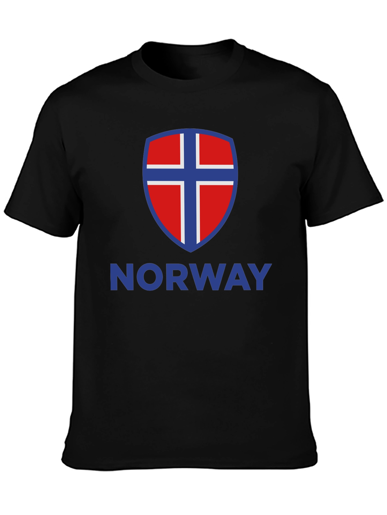 Norway Flag Shield T-Shirt - Patriotic Pride!
