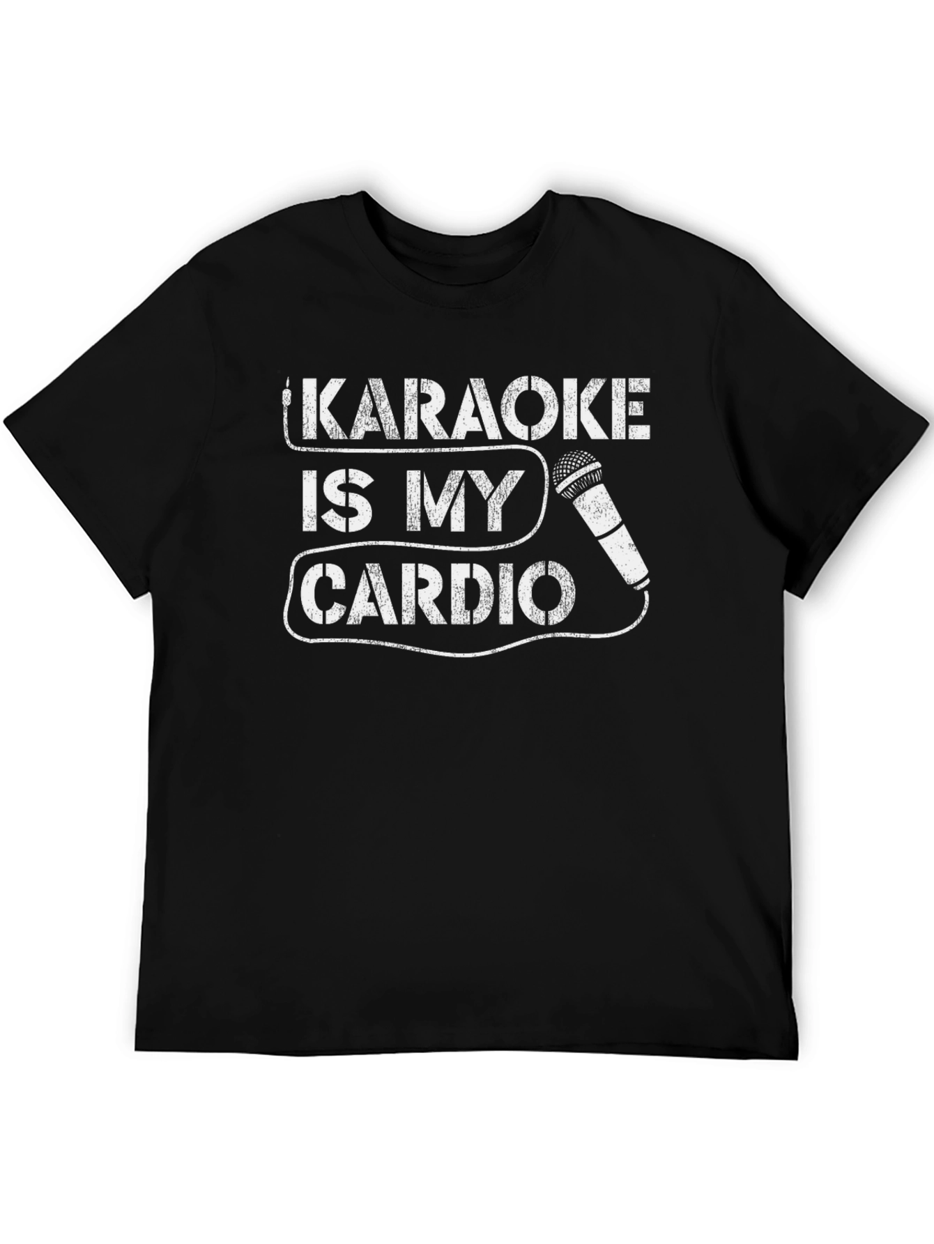 Karaoke Is My Cardio T-Shirt - Black