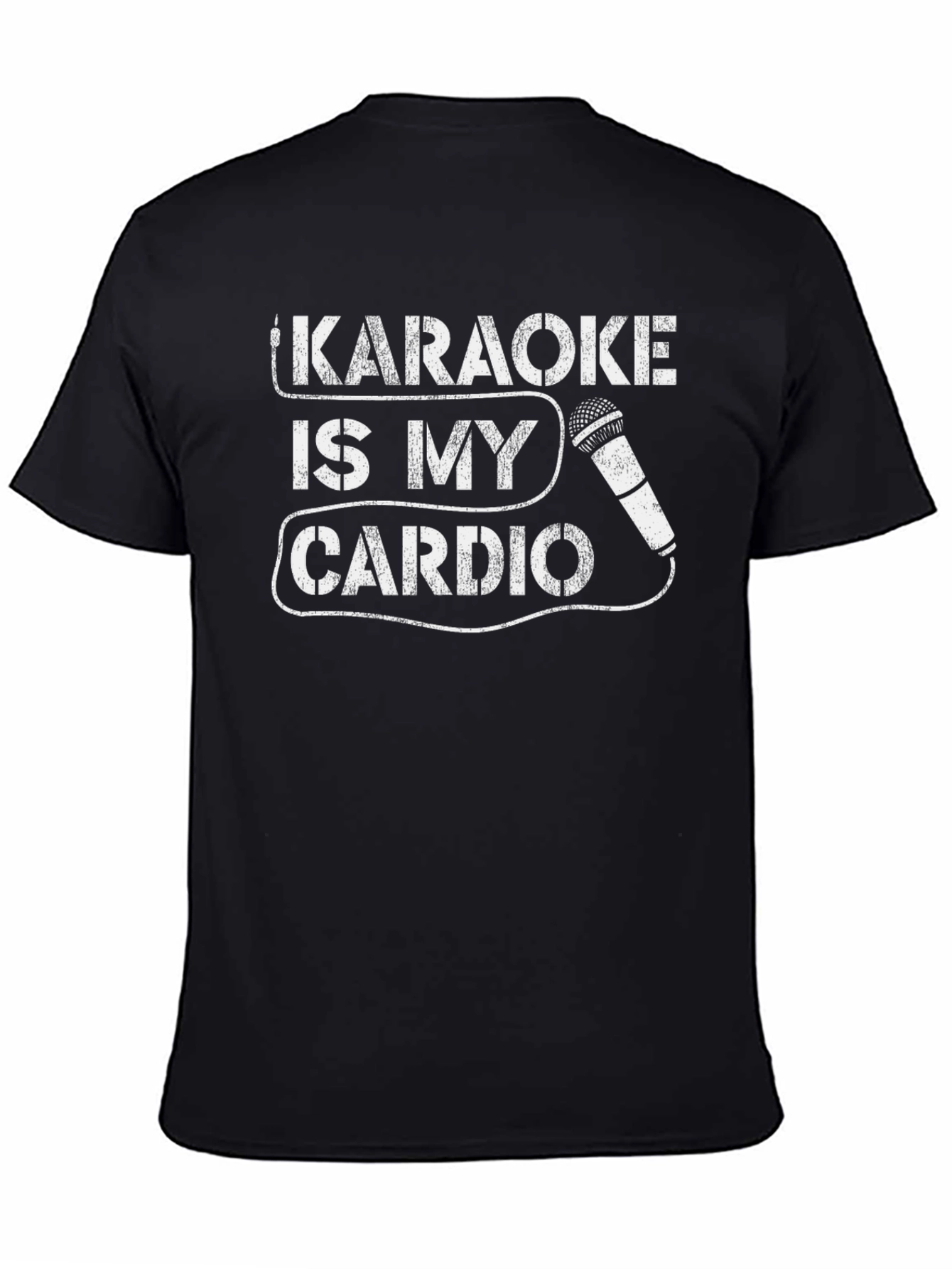 Karaoke Is My Cardio T-Shirt - Black