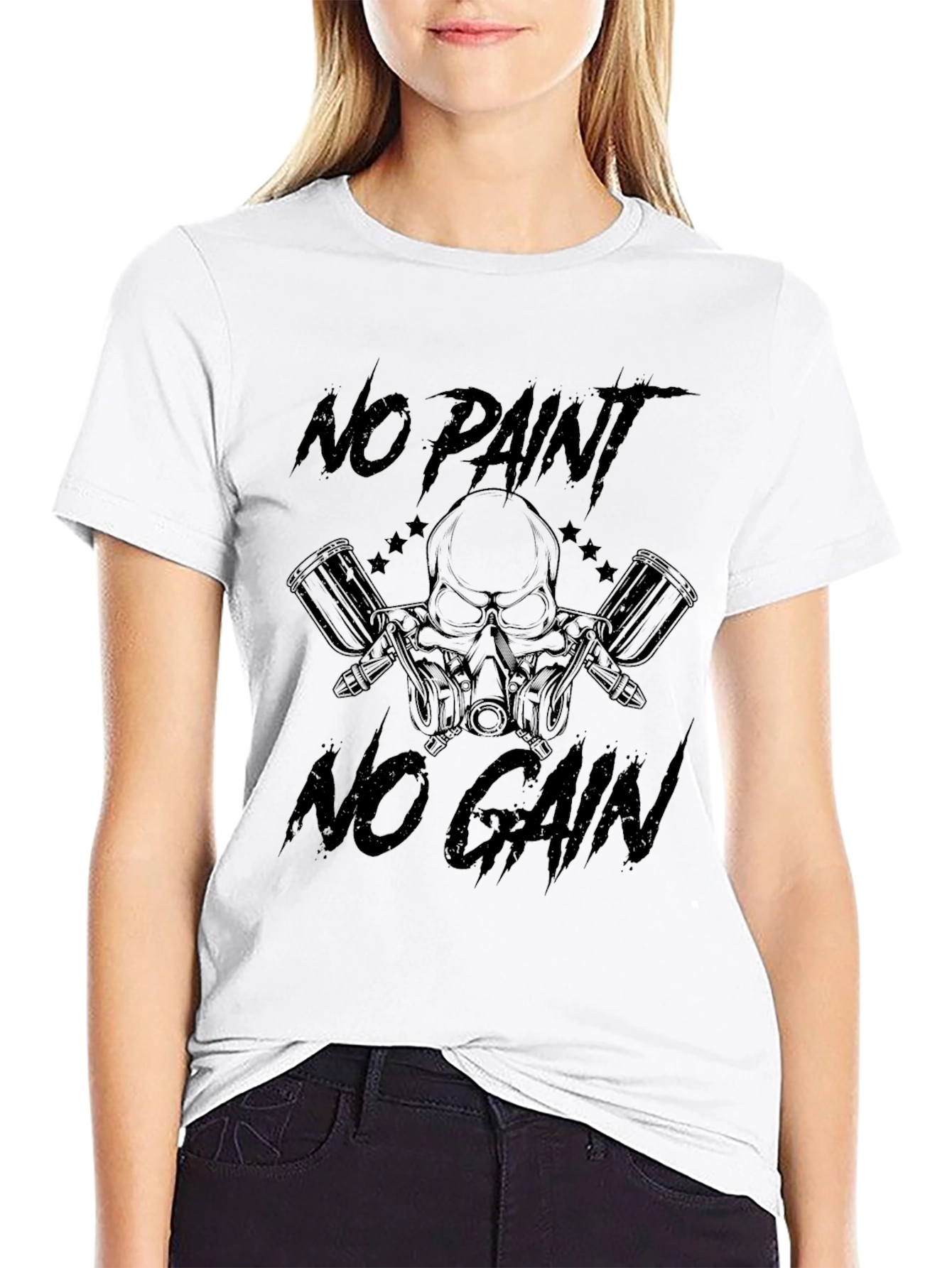 No Paint No Gain Graphic T-Shirt