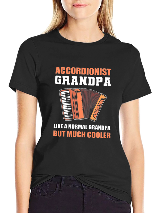 Accordionist Grandpa T-Shirt - Cool Musician Tee