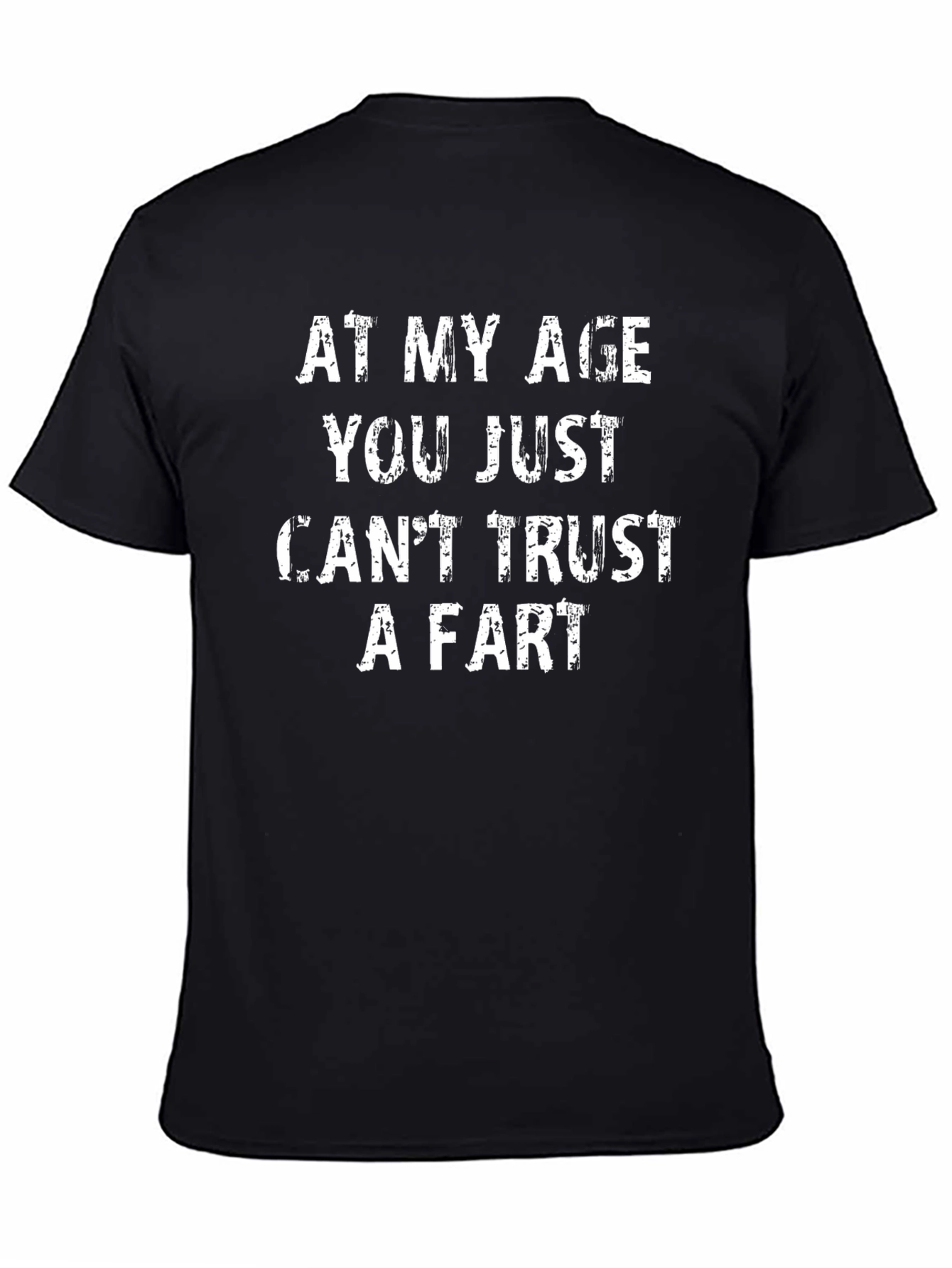 Funny Age Trust Fart Black T-Shirt