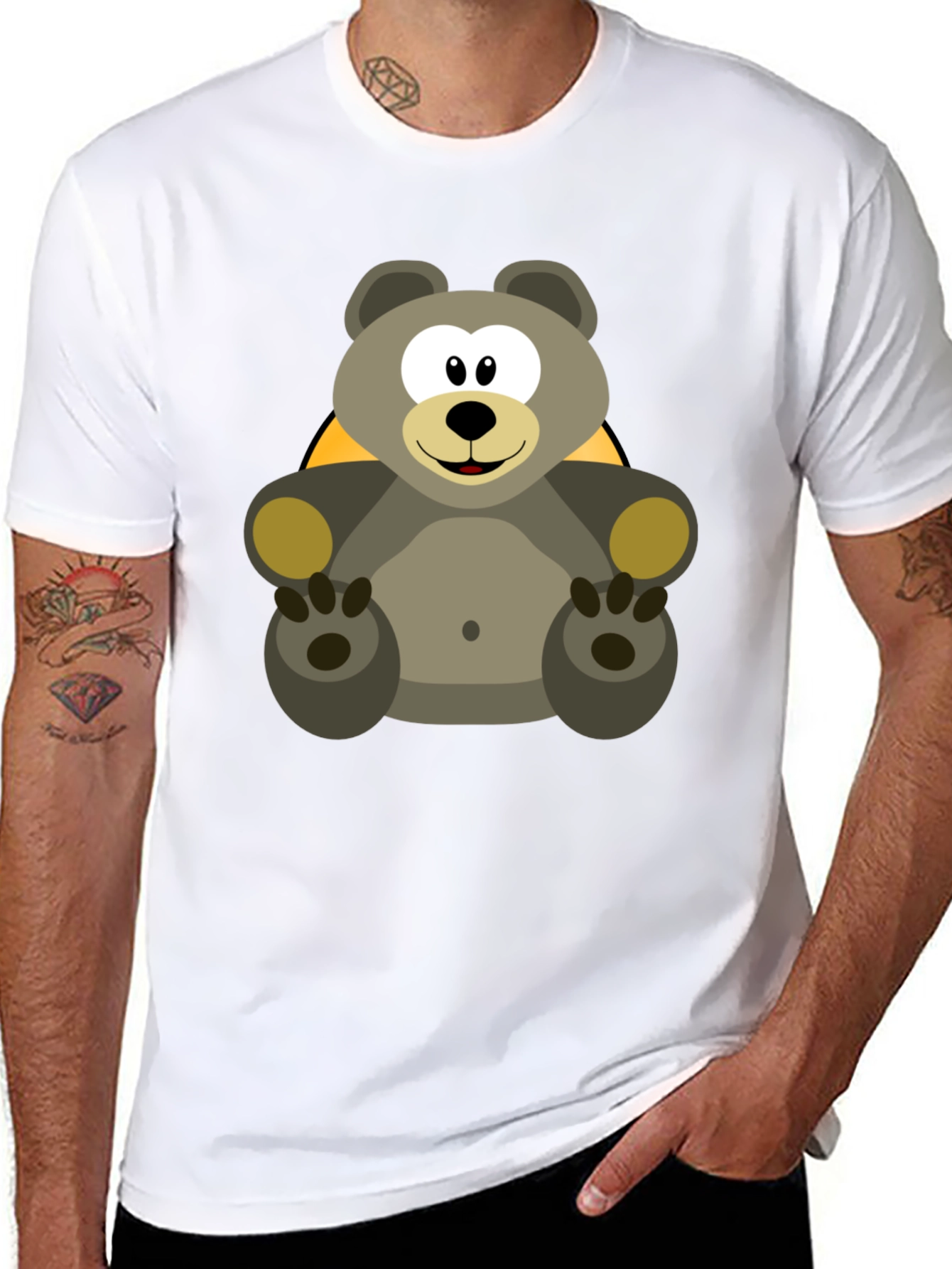 Cartoon Bear T-Shirt - Fun & Casual!
